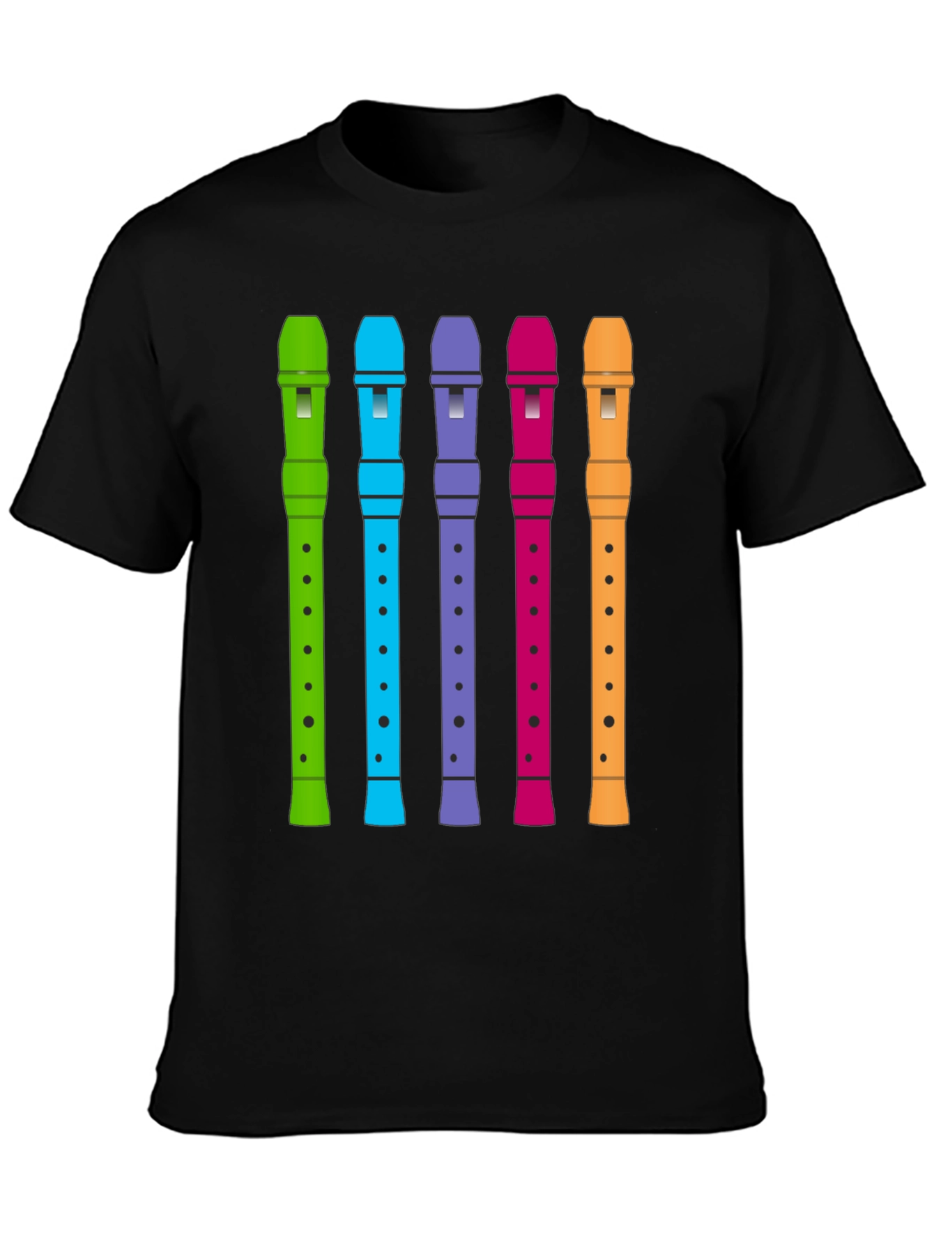 Recorder Instrument Graphic Tee