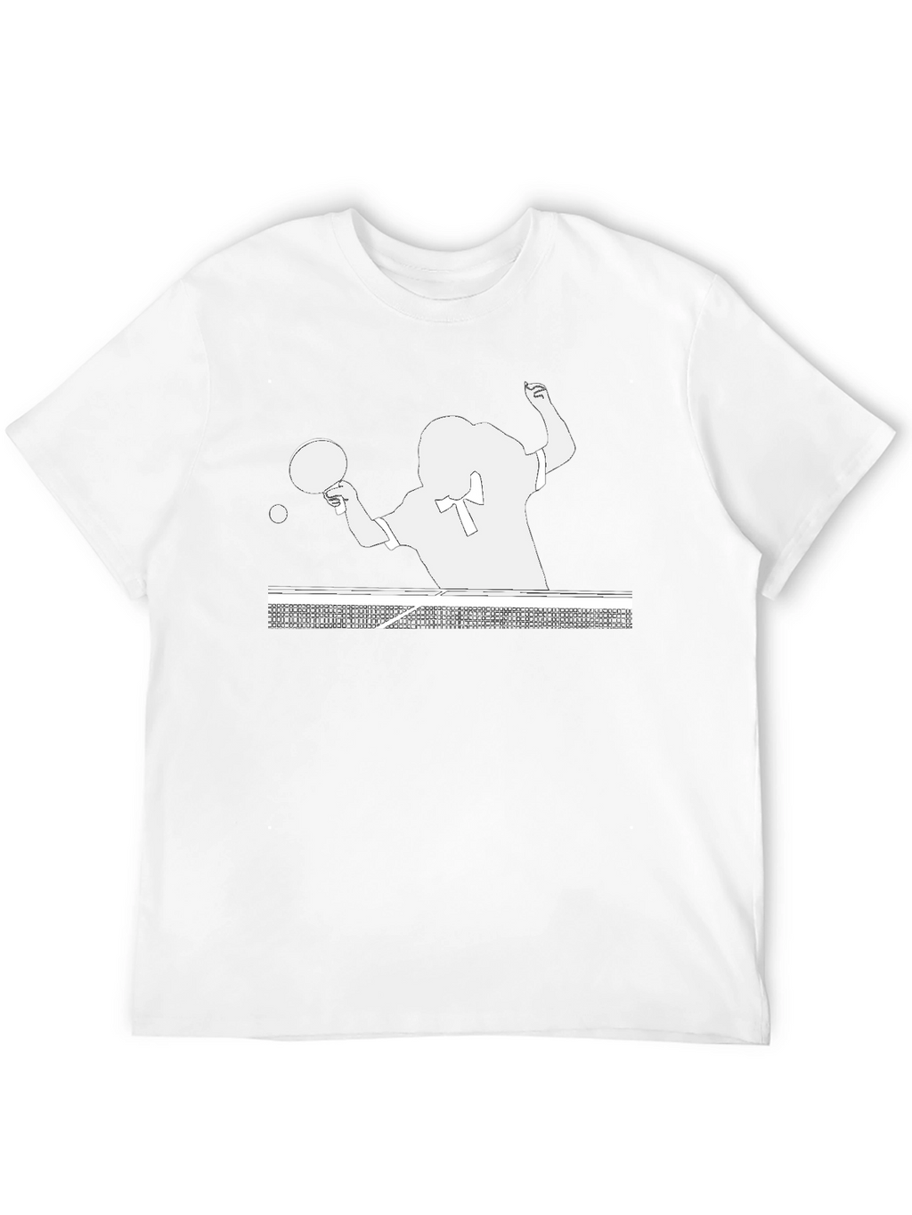 Table Tennis Player Graphic Tee - Black