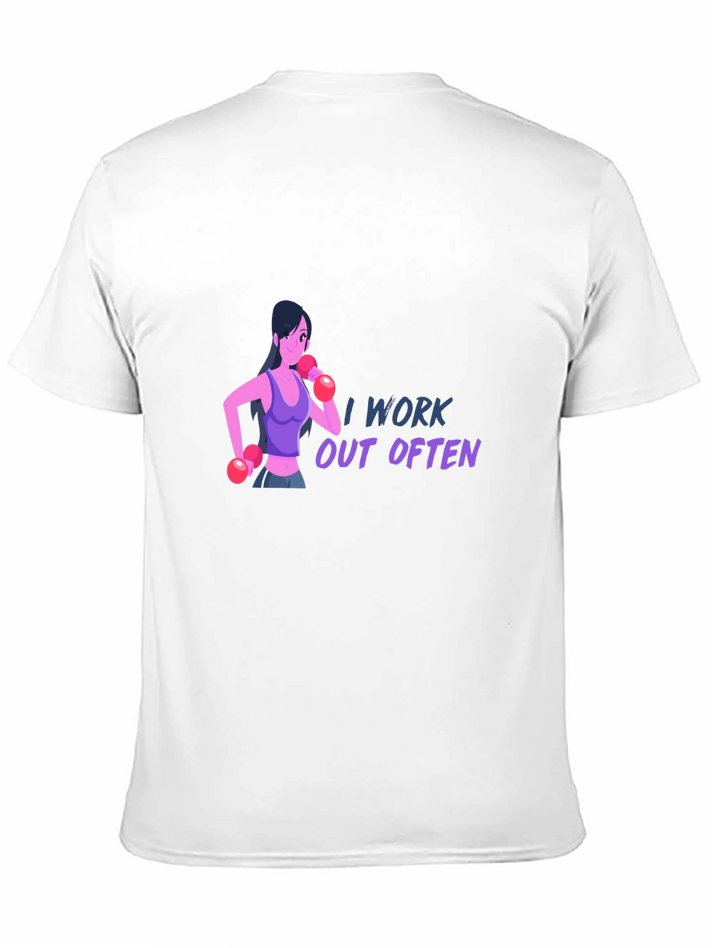 I Work Out Often T-Shirt - Black
