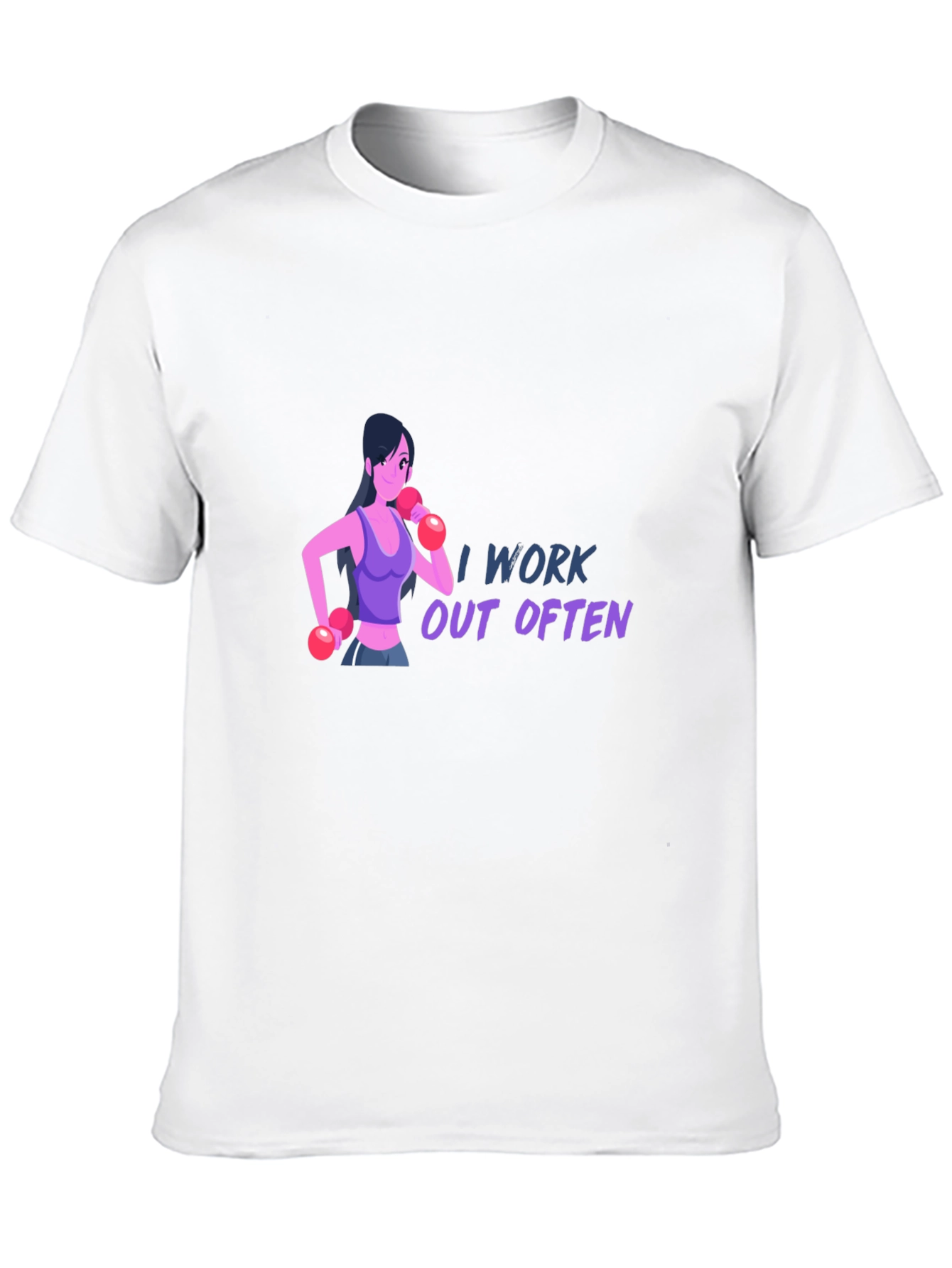 I Work Out Often T-Shirt - Black