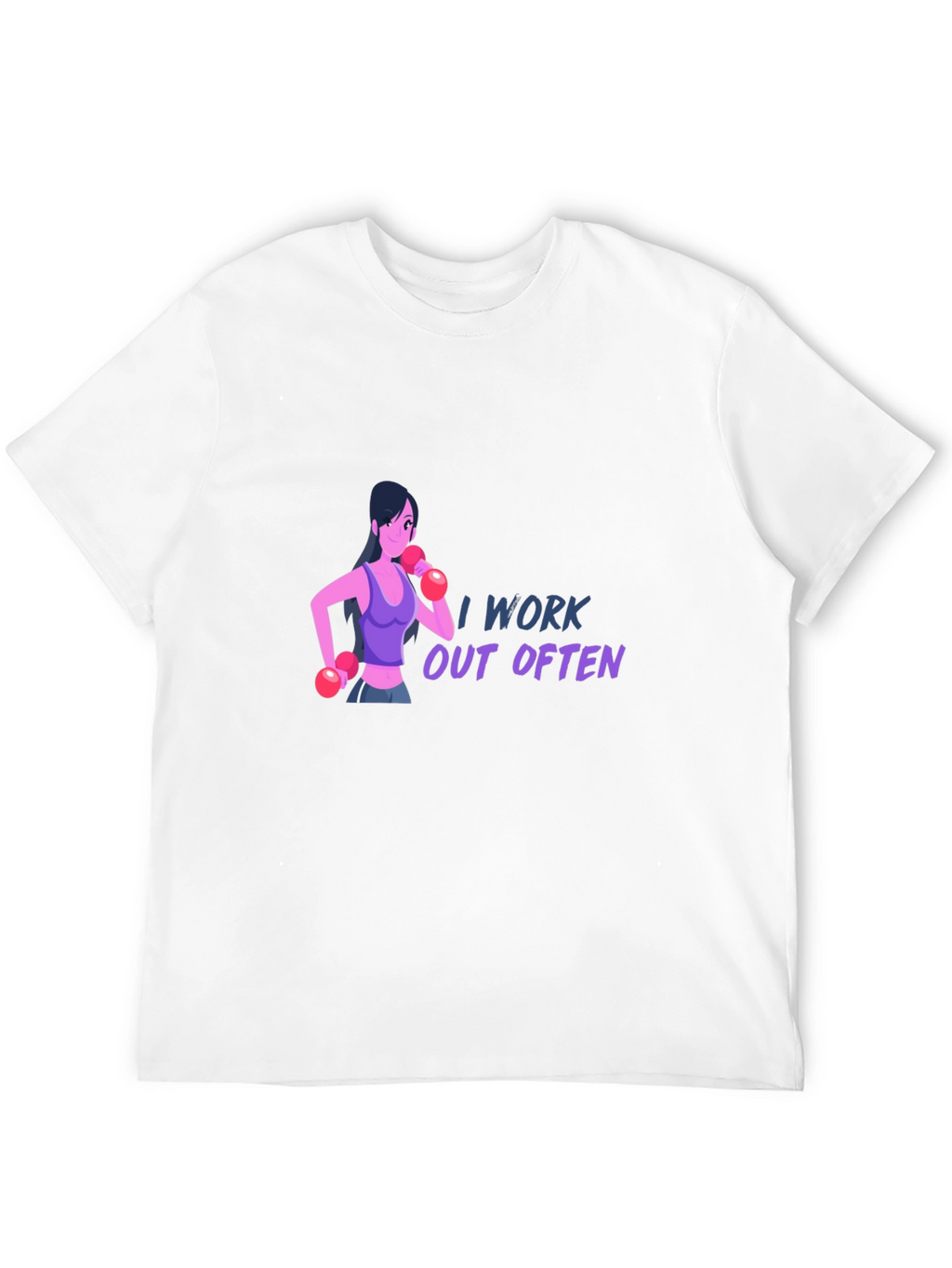 I Work Out Often T-Shirt - Black