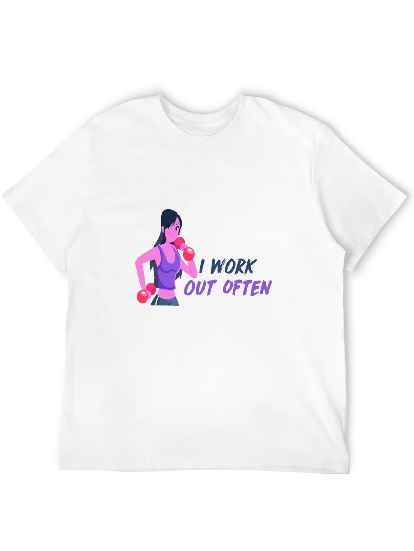 I Work Out Often T-Shirt - Black
