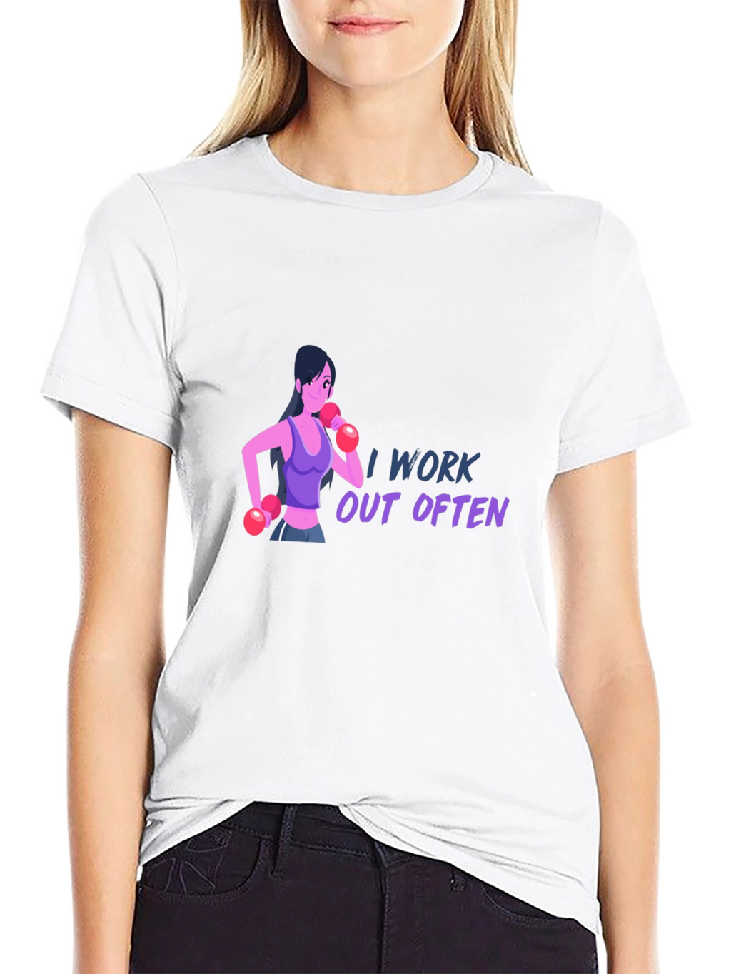 I Work Out Often T-Shirt - Black