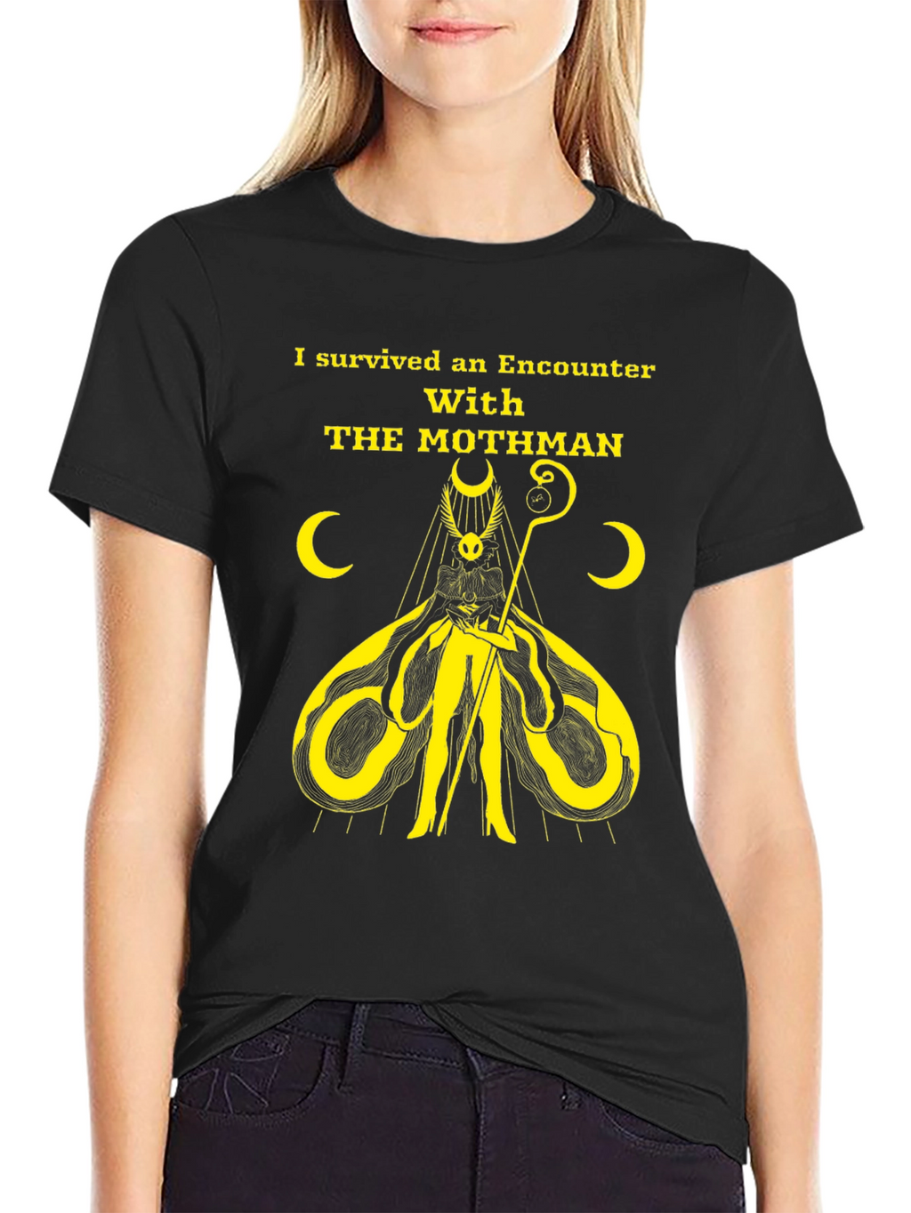 Mothman Encounter Survivor Graphic Tee