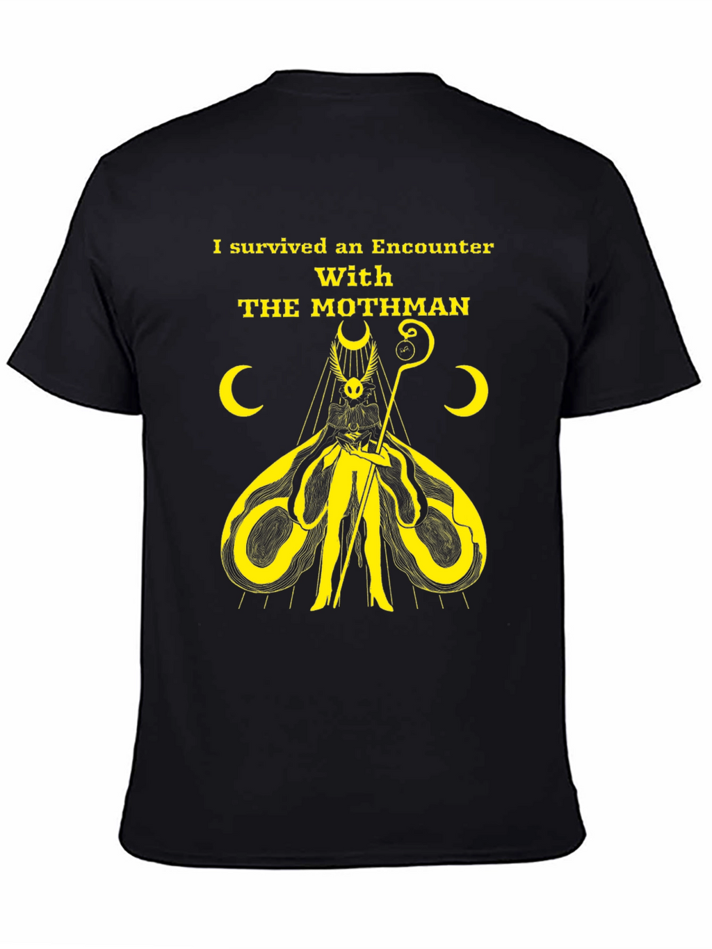 Mothman Encounter Survivor Graphic Tee