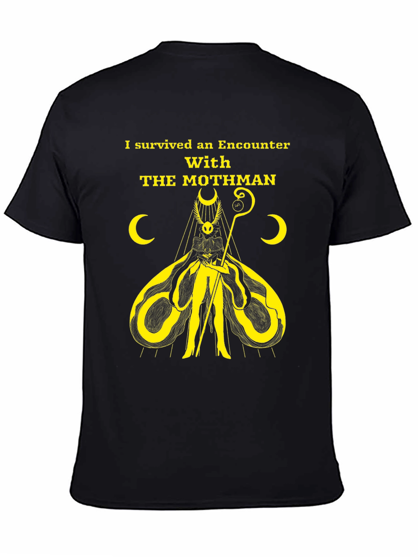 Mothman Encounter Survivor Graphic Tee
