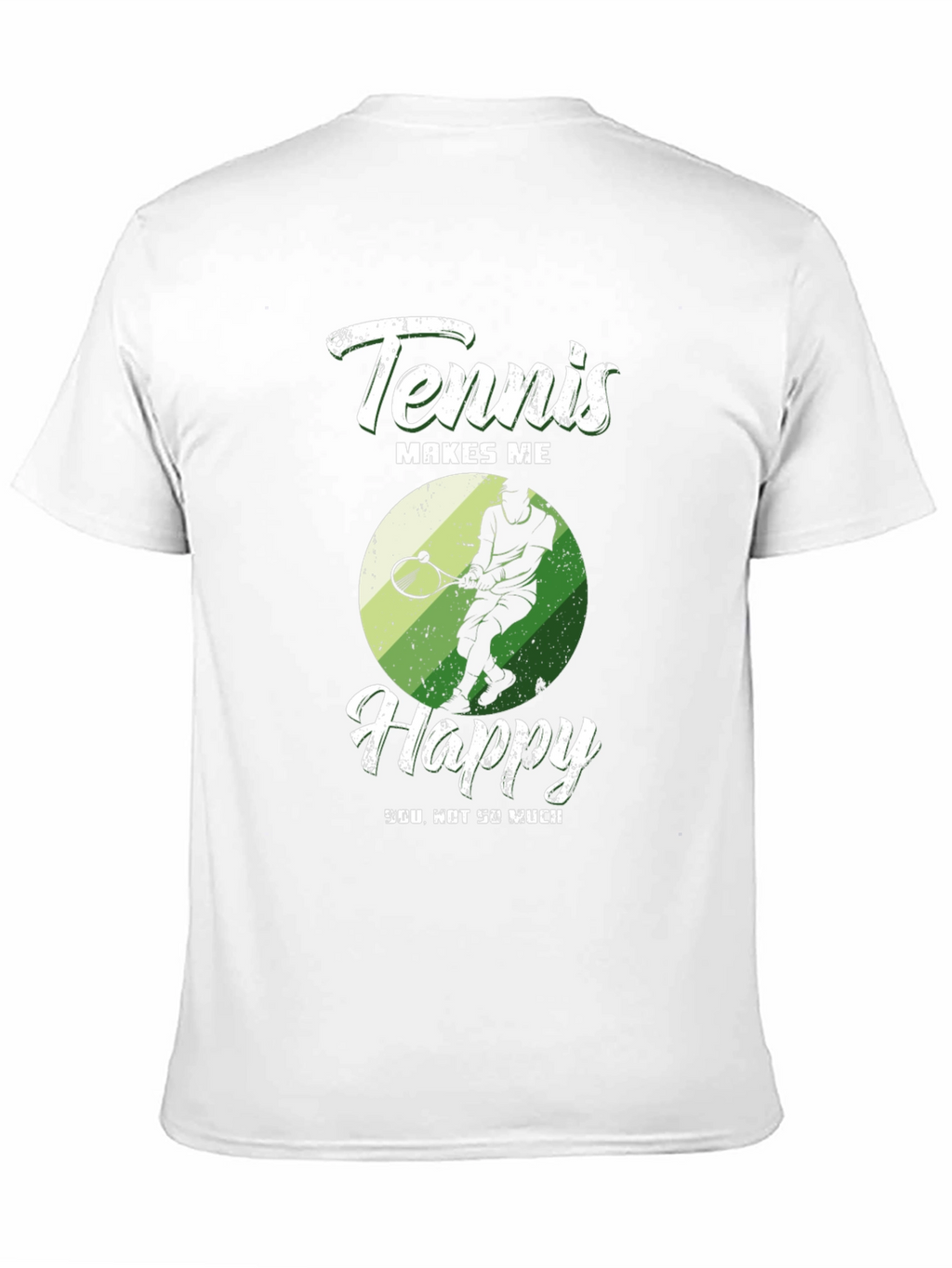 Tennis Makes Me Happy Graphic T-Shirt