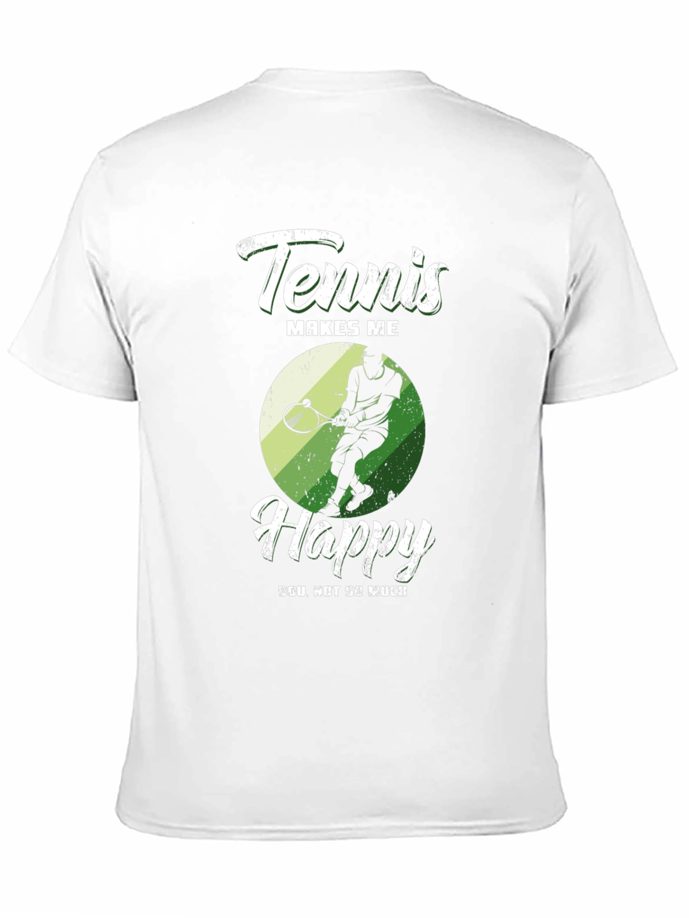 Tennis Makes Me Happy Graphic T-Shirt