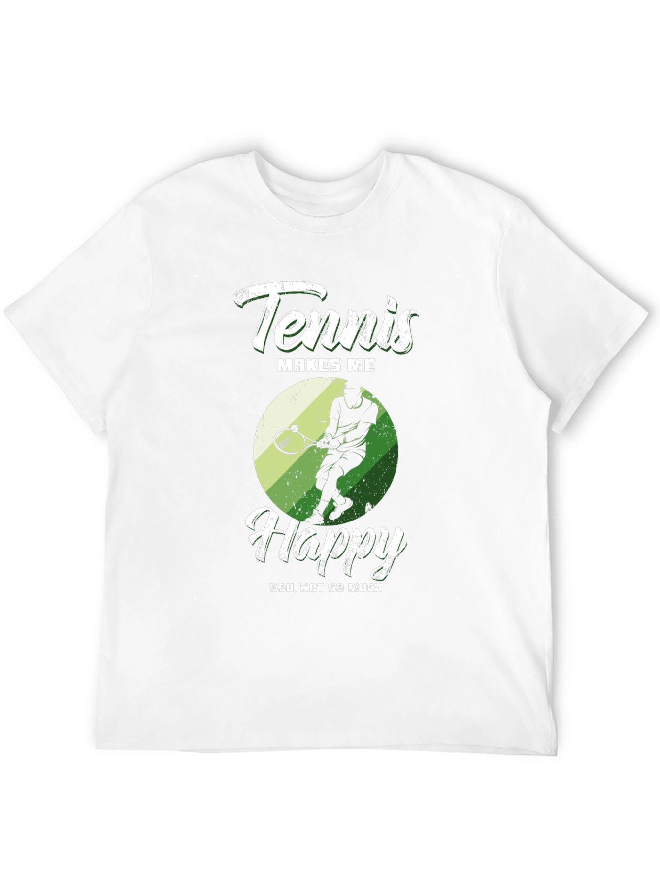 Tennis Makes Me Happy Graphic T-Shirt