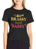 Brassy & Sassy T-Shirt - Novelty Music Tee