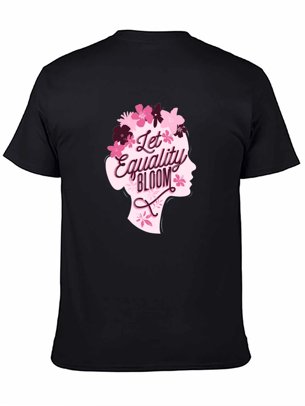 Equality Bloom Graphic Tee - Black Cotton