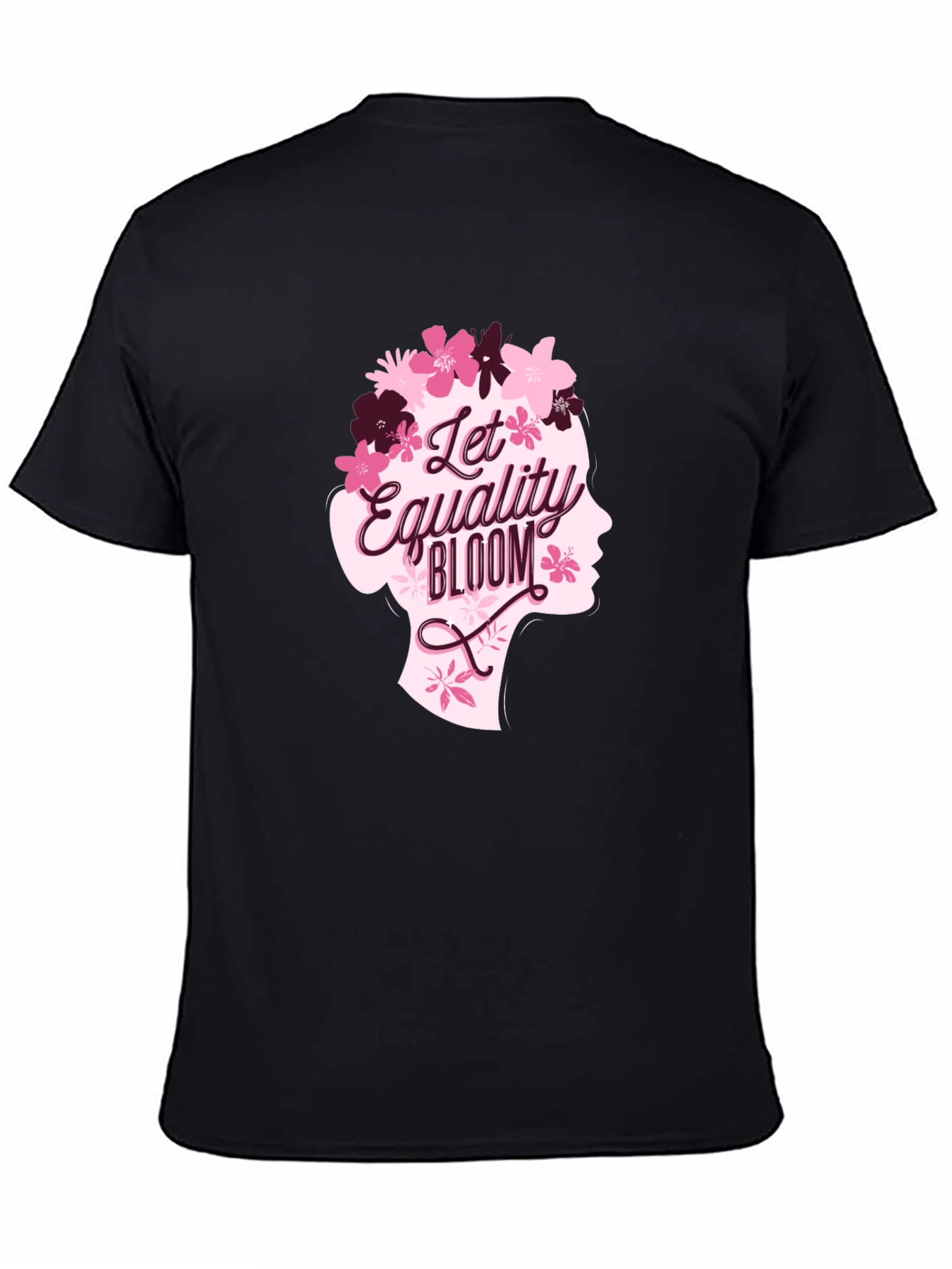 Equality Bloom Graphic Tee - Black Cotton