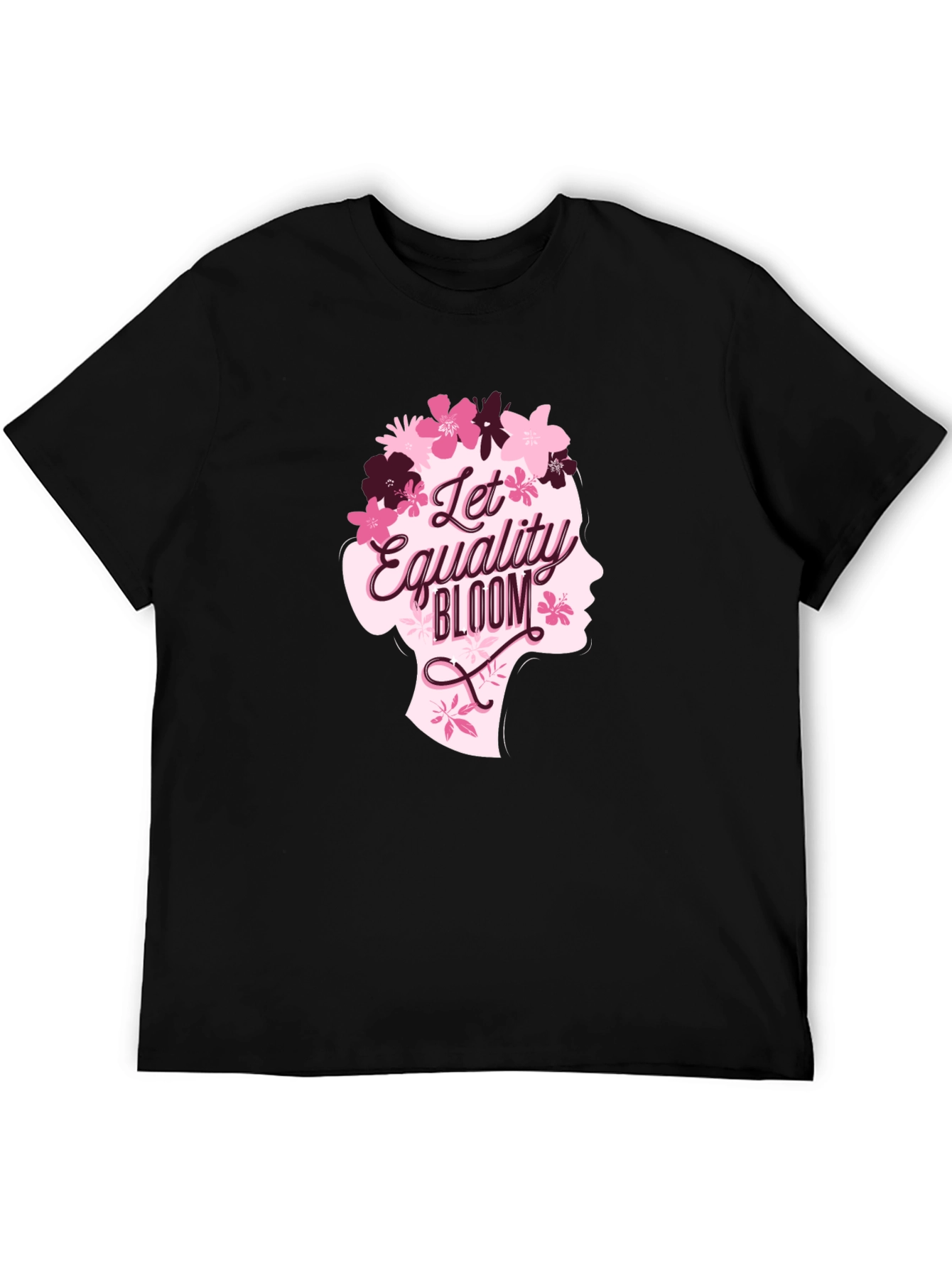 Equality Bloom Graphic Tee - Black Cotton