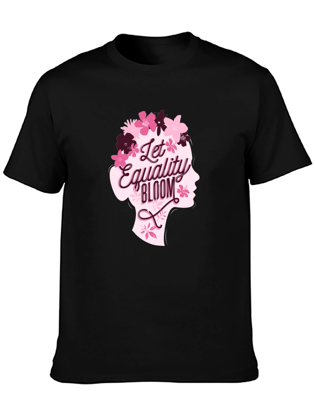 Equality Bloom Graphic Tee - Black Cotton