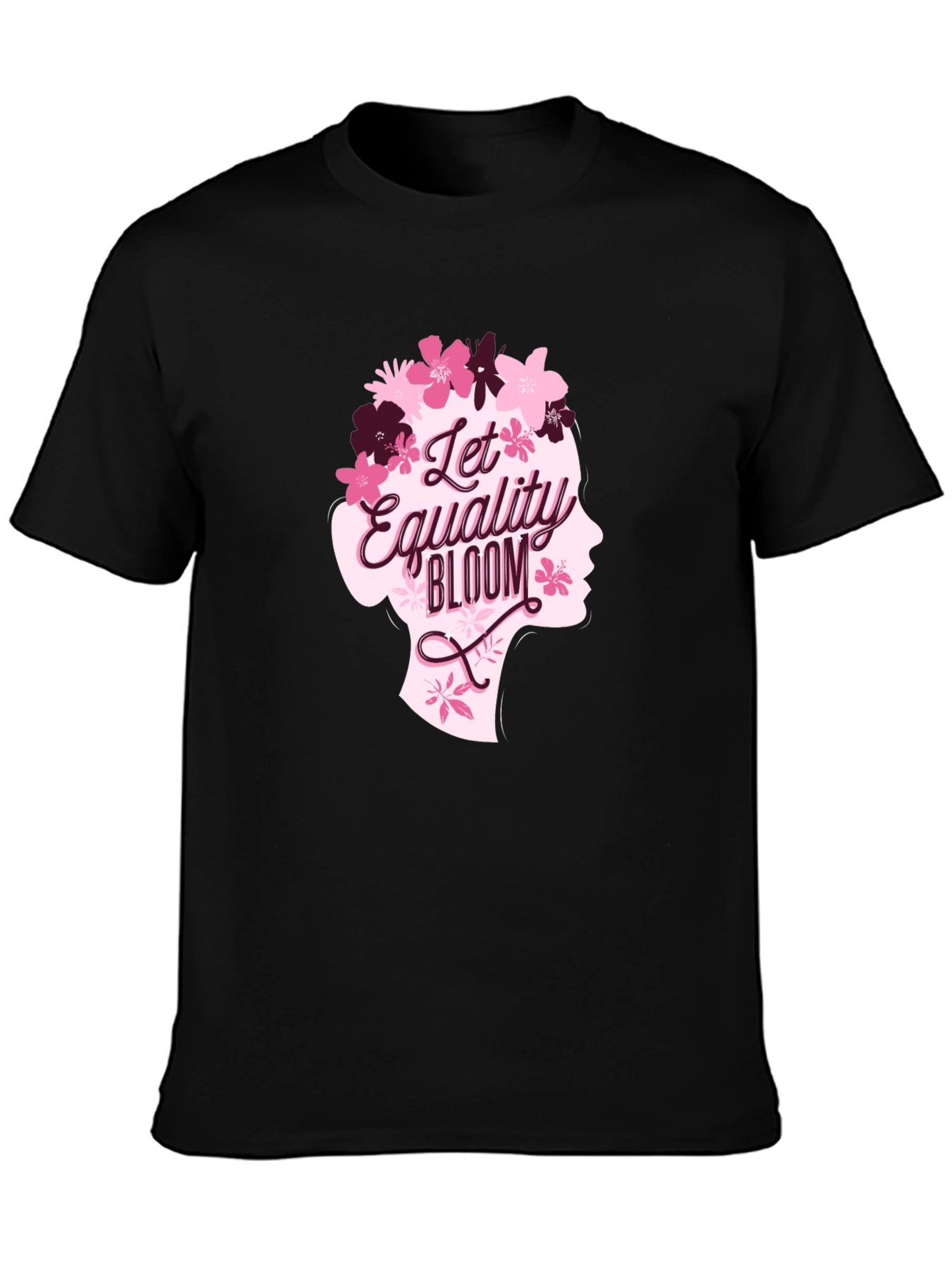 Equality Bloom Graphic Tee - Black Cotton