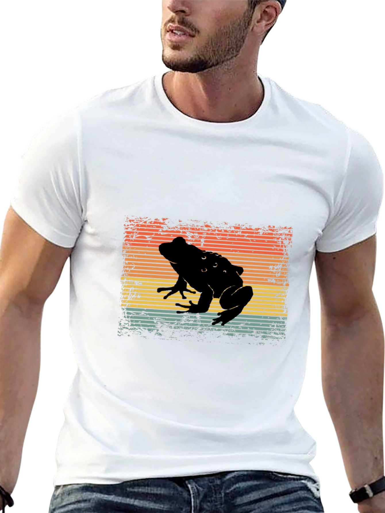 Retro Frog Silhouette T-Shirt