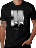 Checkered Fishnet T-Shirt