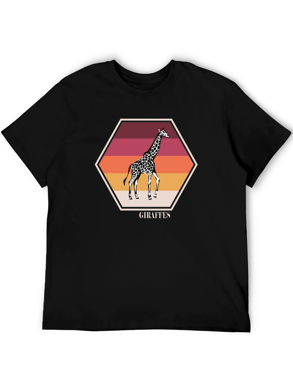 Giraffe Sunset Graphic Tee - Stylish Unisex Shirt