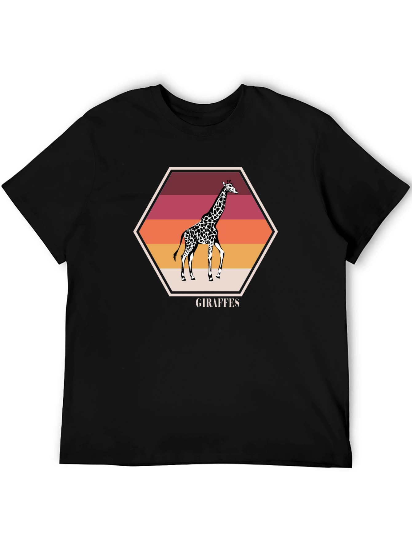 Giraffe Sunset Graphic Tee - Stylish Unisex Shirt