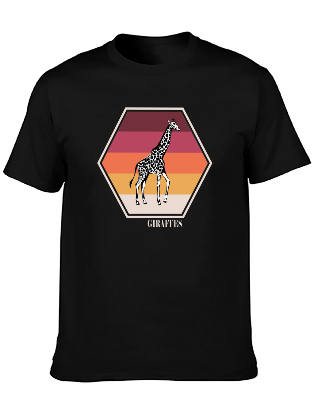 Giraffe Sunset Graphic Tee - Stylish Unisex Shirt