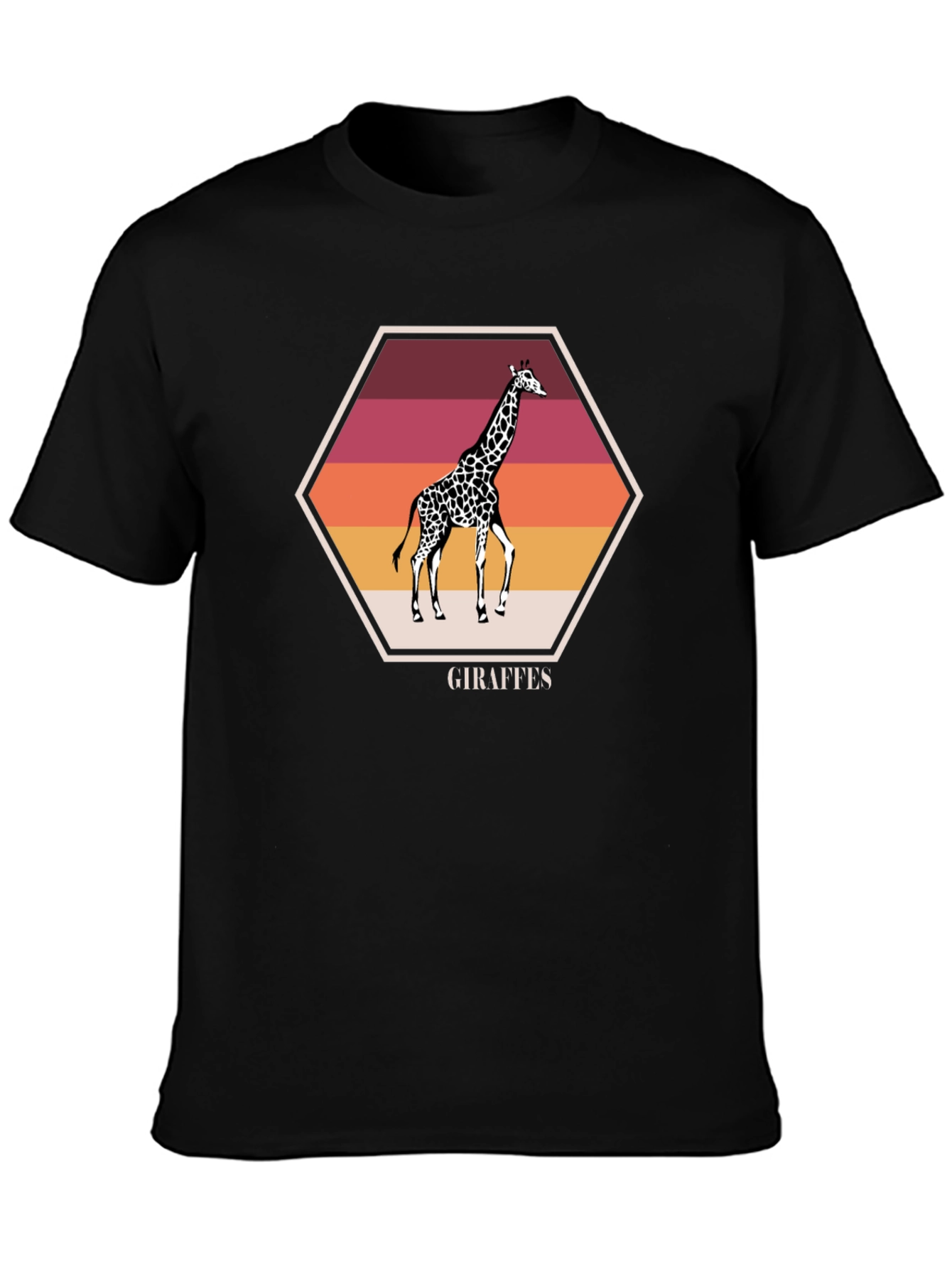 Giraffe Sunset Graphic Tee - Stylish Unisex Shirt