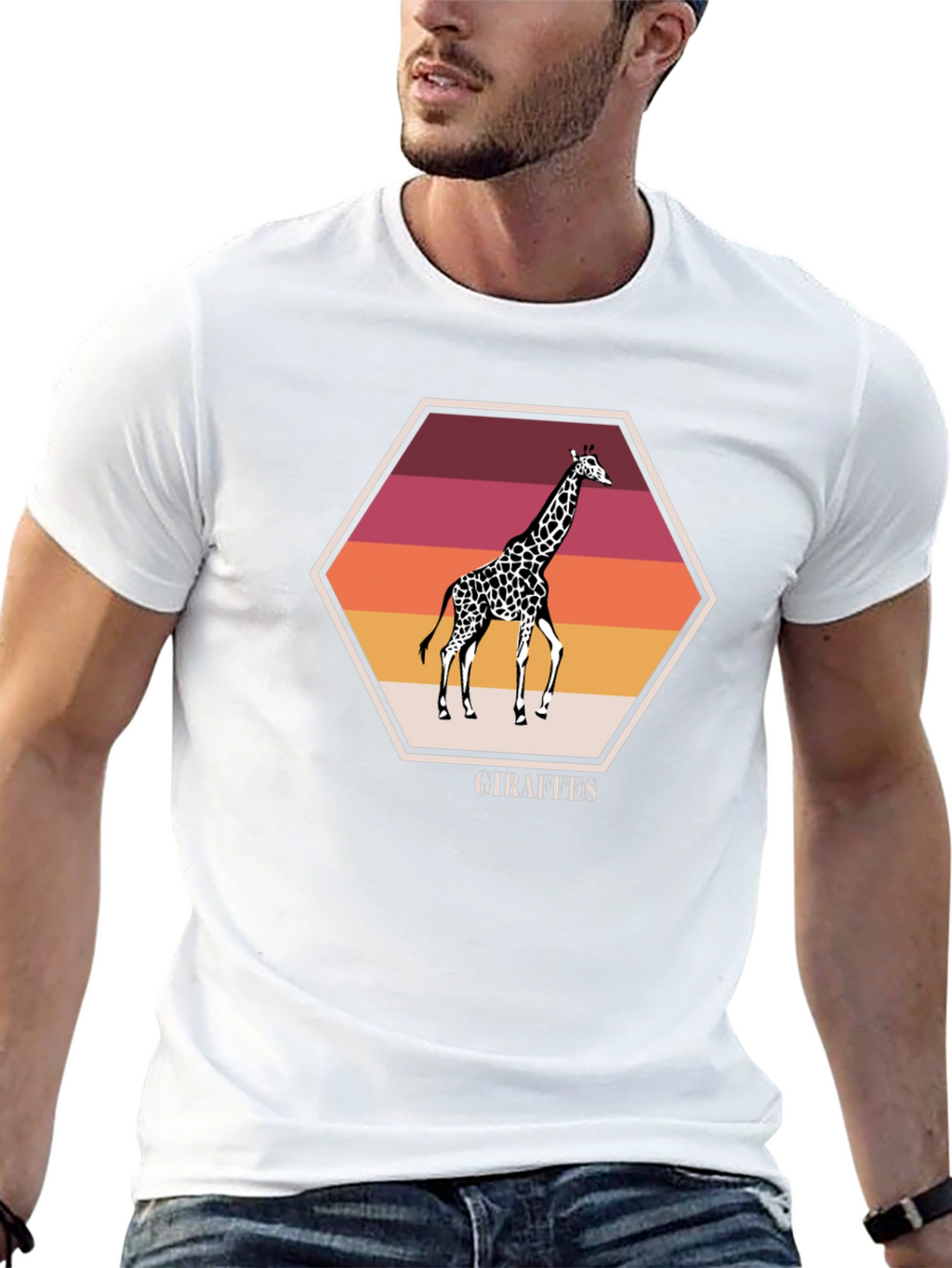Giraffe Sunset Graphic Tee - Stylish Unisex Shirt