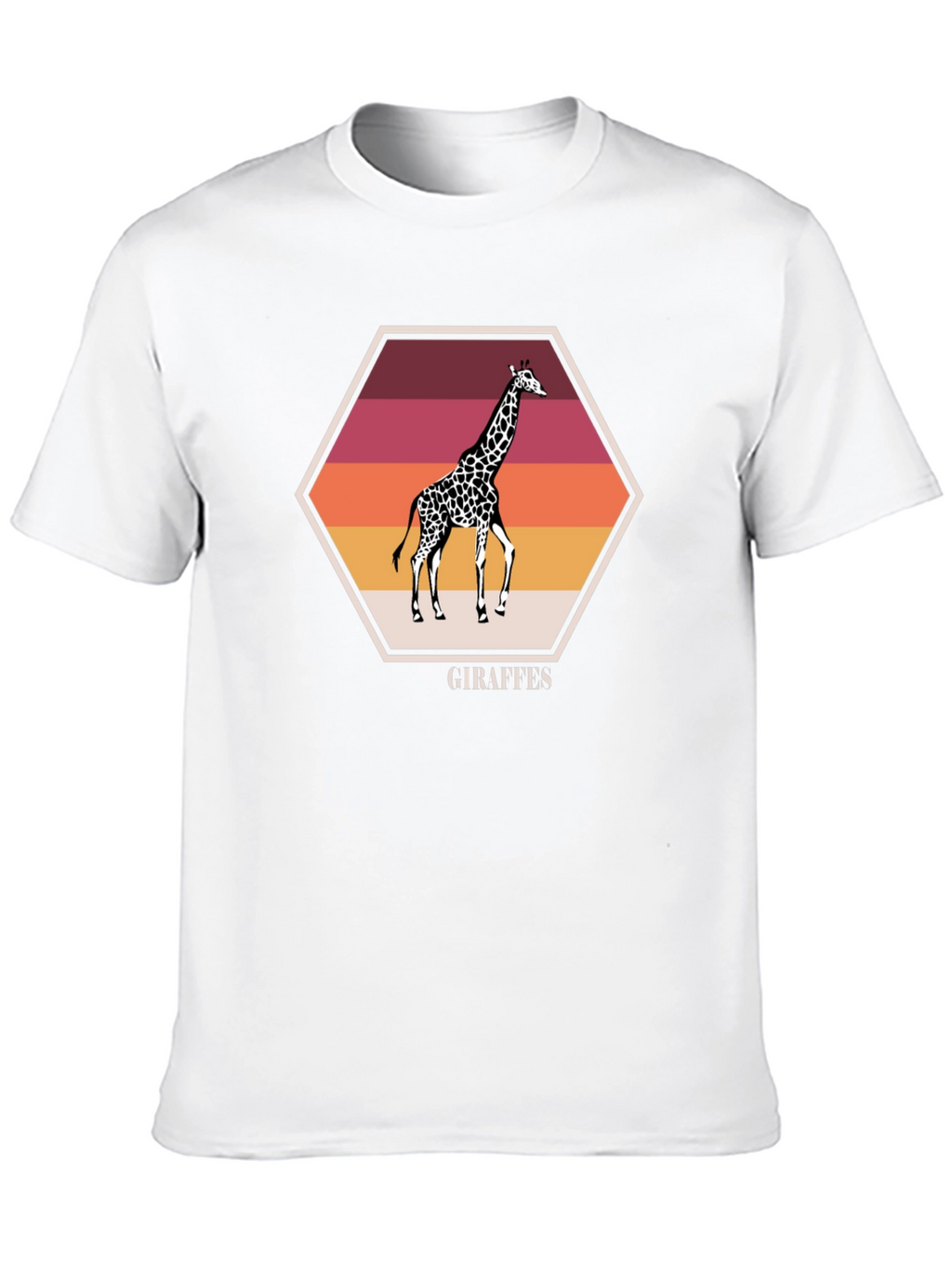 Giraffe Sunset Graphic Tee - Stylish Unisex Shirt