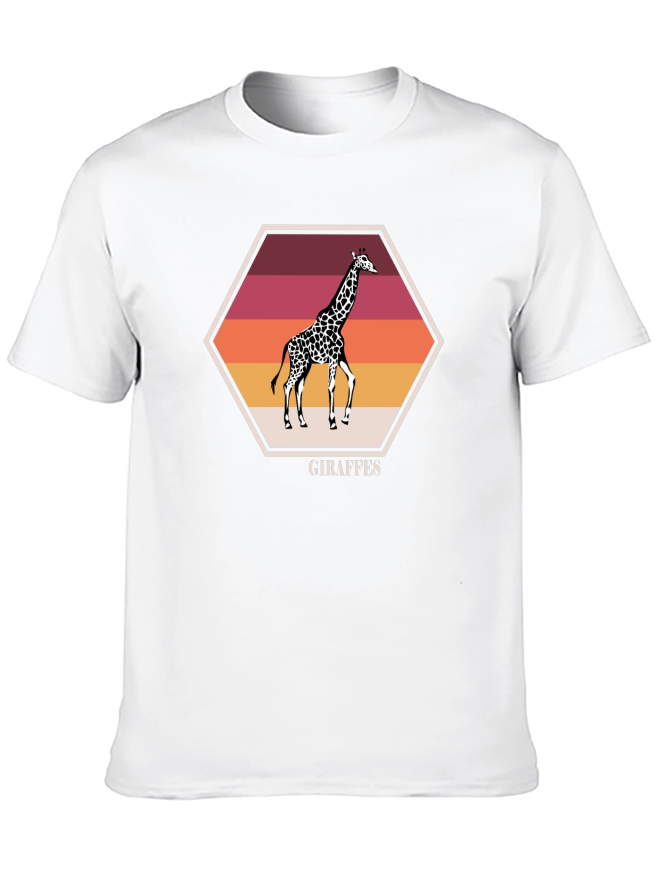Giraffe Sunset Graphic Tee - Stylish Unisex Shirt