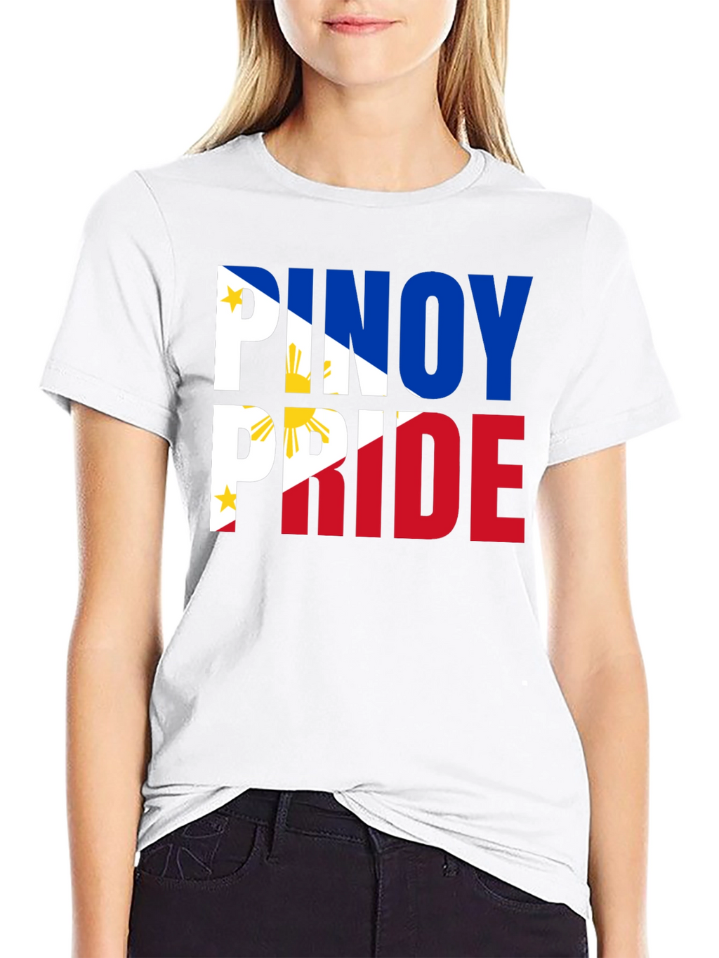 Pinoy Pride T-Shirt: Filipino Flag Inspired Design