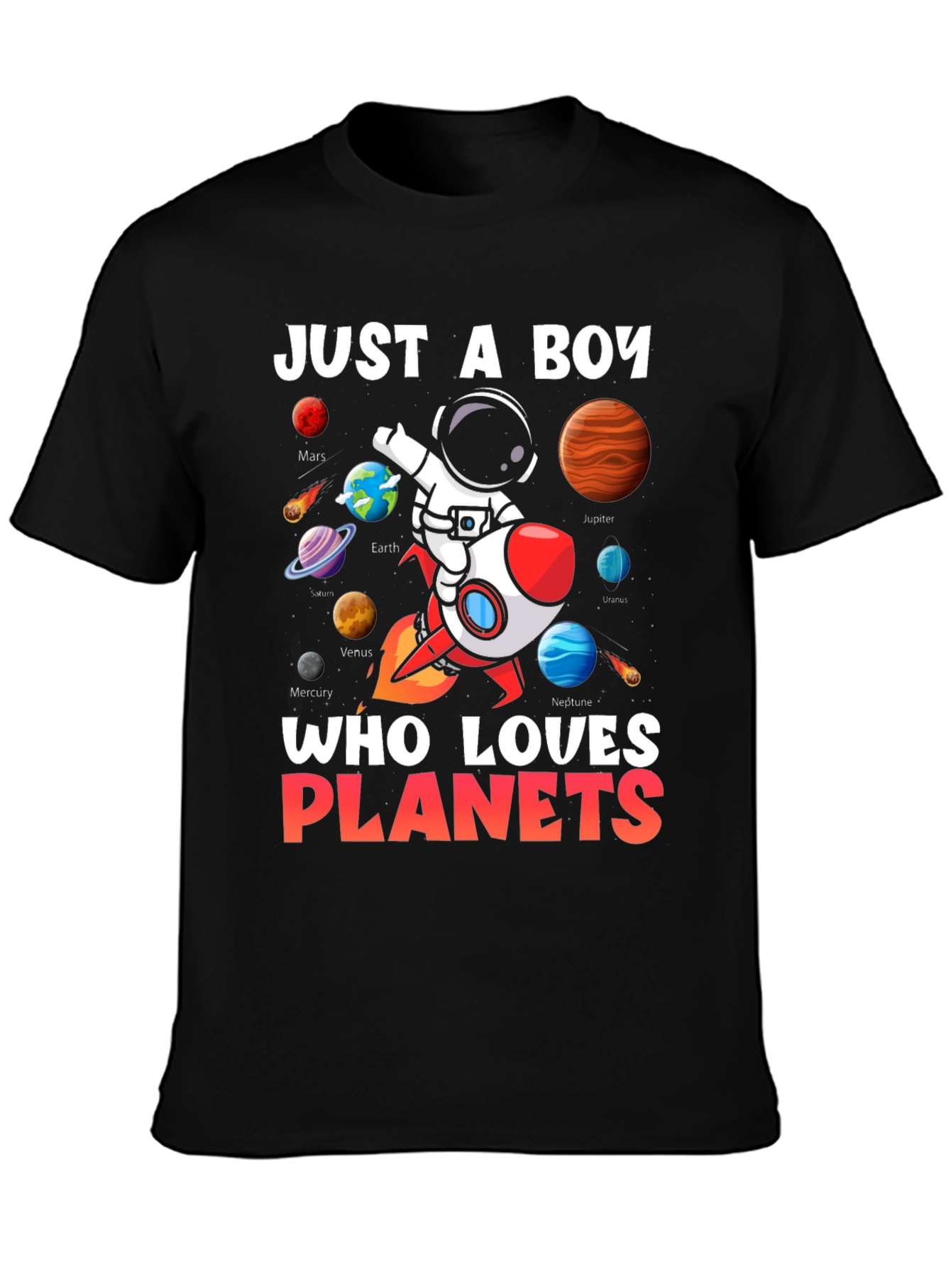 Boy Planets T-Shirt: Just a Boy Who Loves Planets!