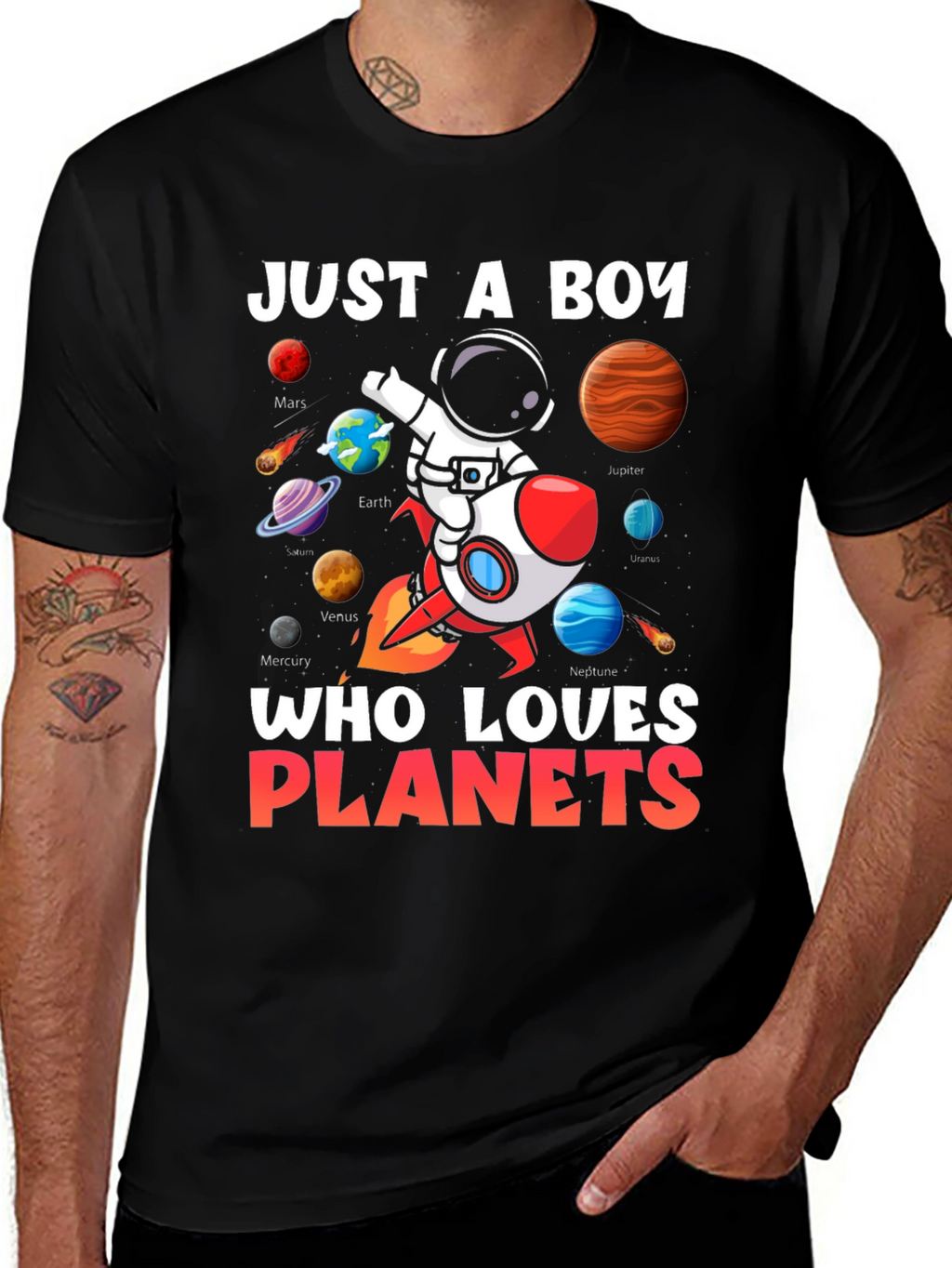 Boy Planets T-Shirt: Just a Boy Who Loves Planets!