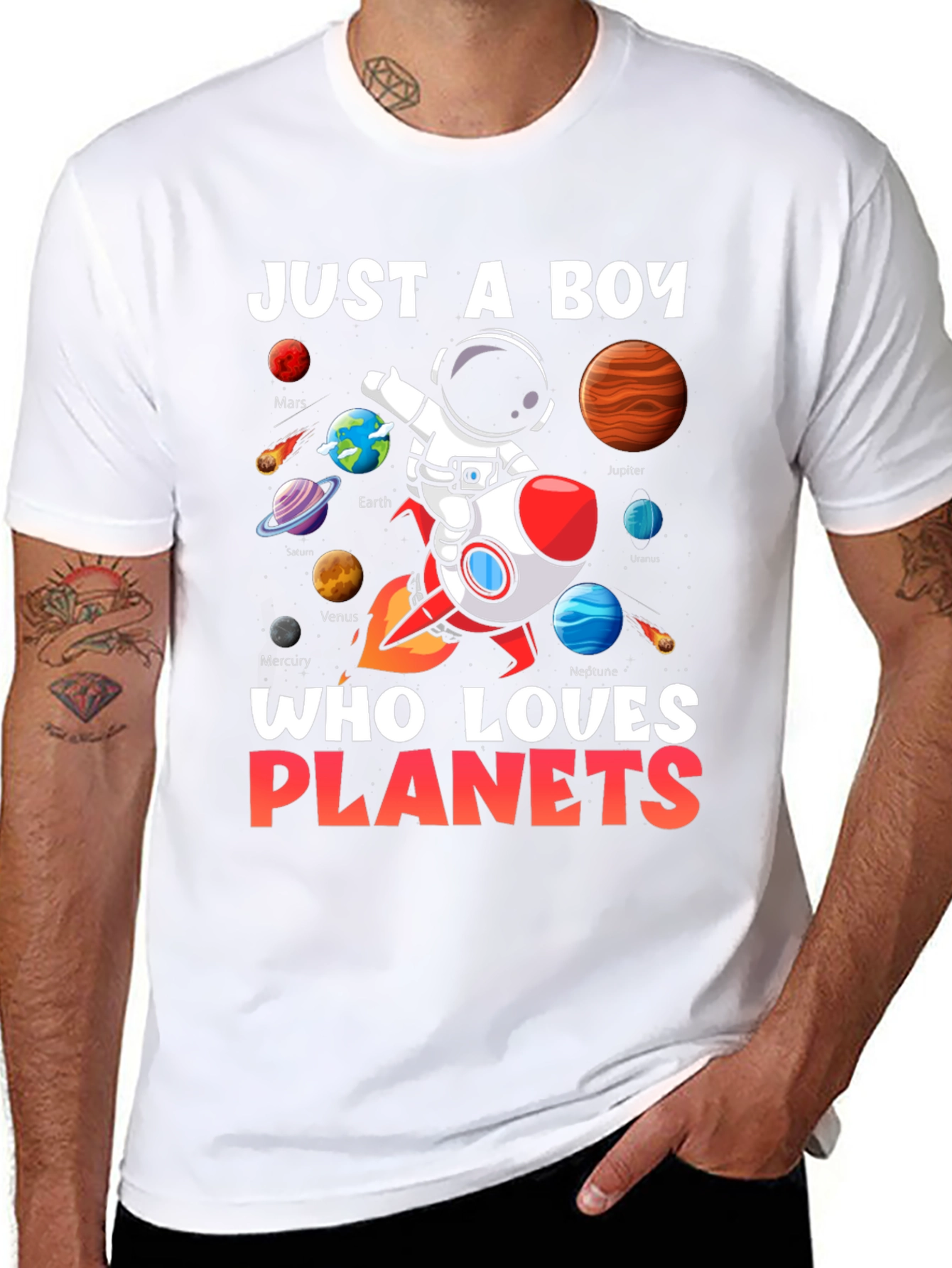 Boy Planets T-Shirt: Just a Boy Who Loves Planets!