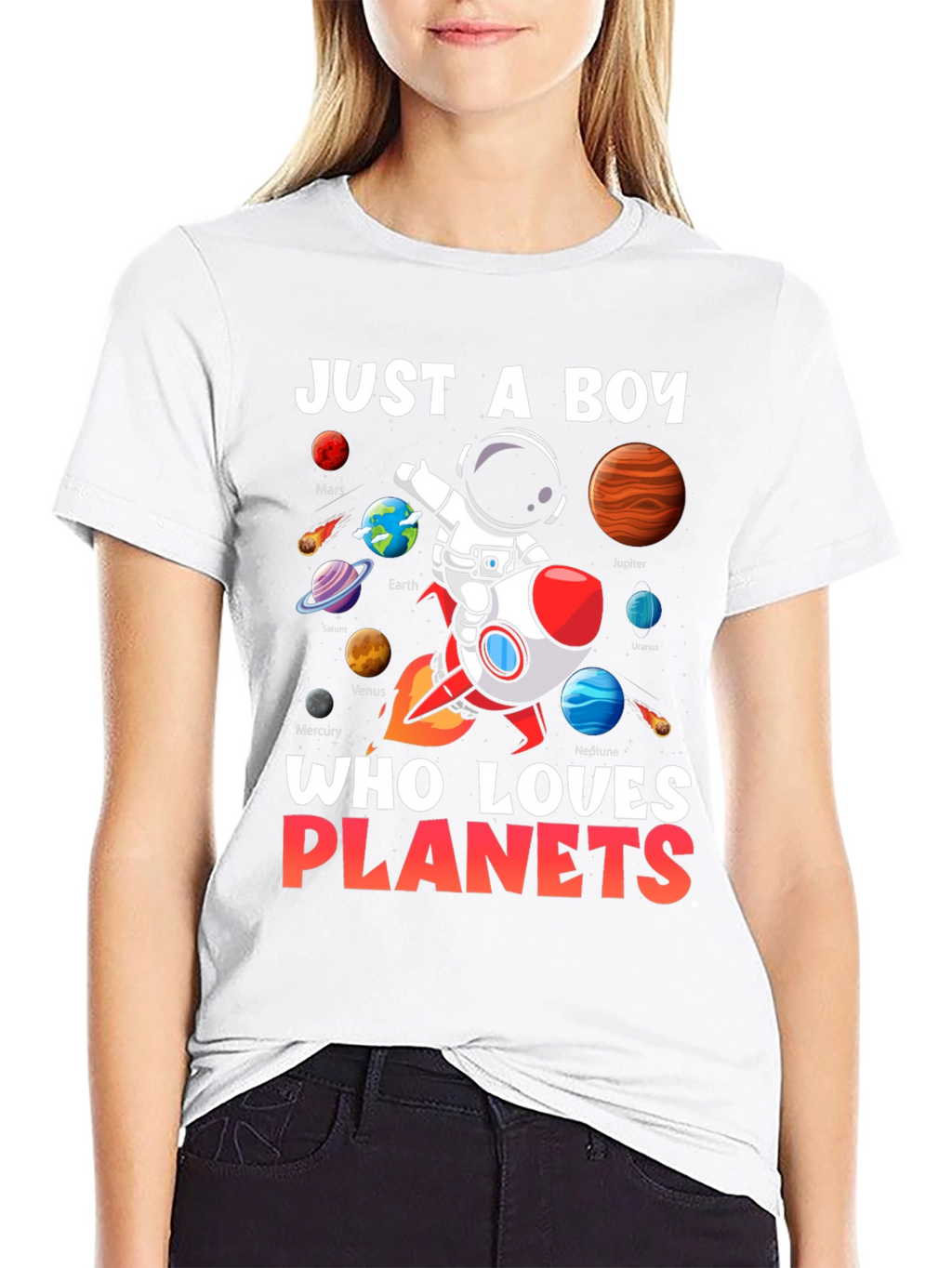 Boy Planets T-Shirt: Just a Boy Who Loves Planets!