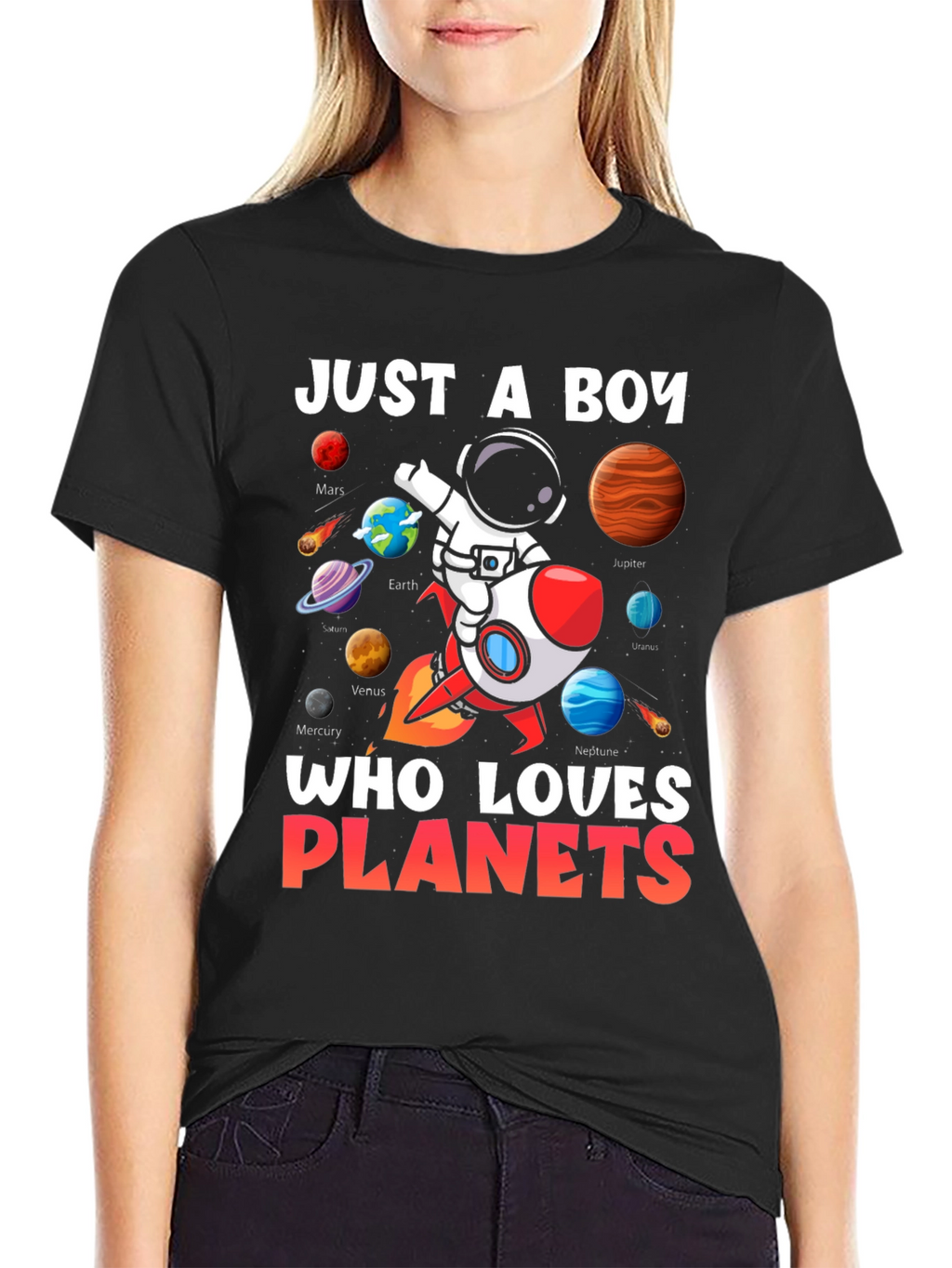 Boy Planets T-Shirt: Just a Boy Who Loves Planets!