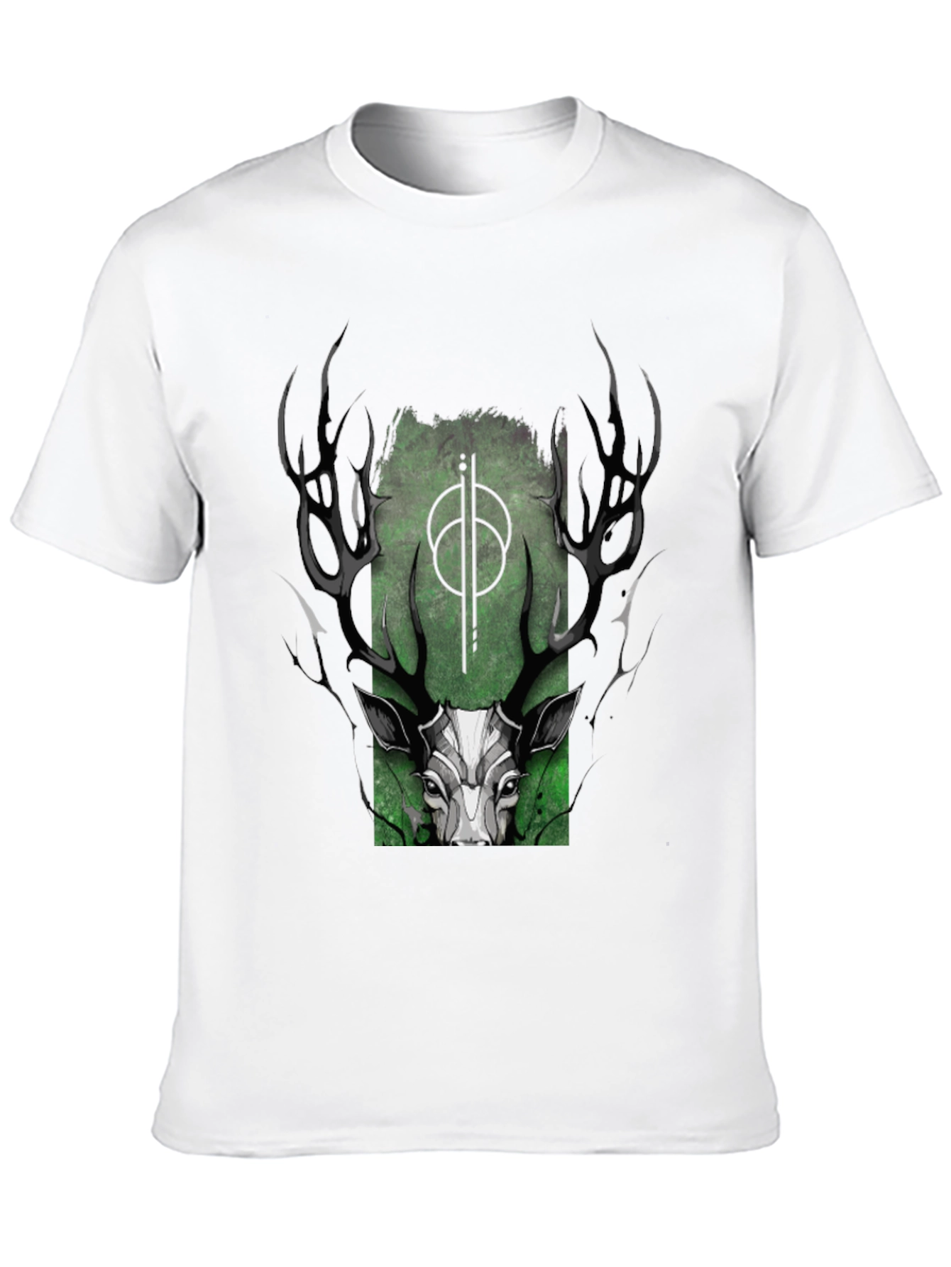 Mystic Deer Graphic T-Shirt - Black