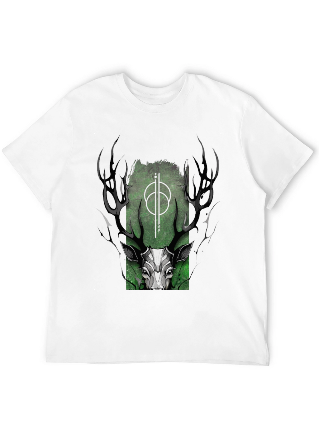 Mystic Deer Graphic T-Shirt - Black