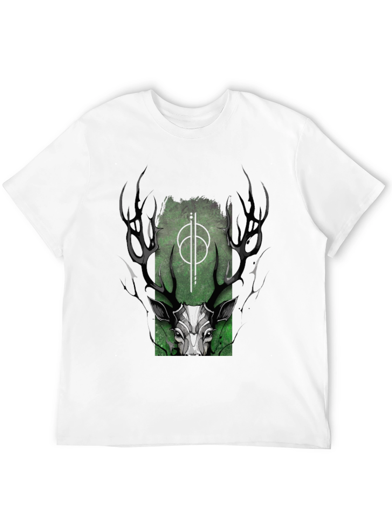 Mystic Deer Graphic T-Shirt - Black