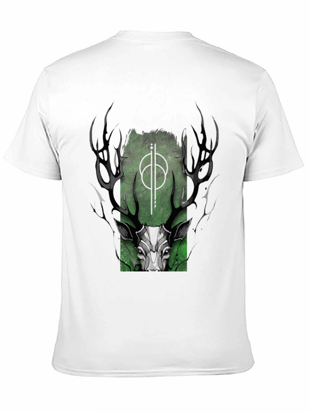 Mystic Deer Graphic T-Shirt - Black