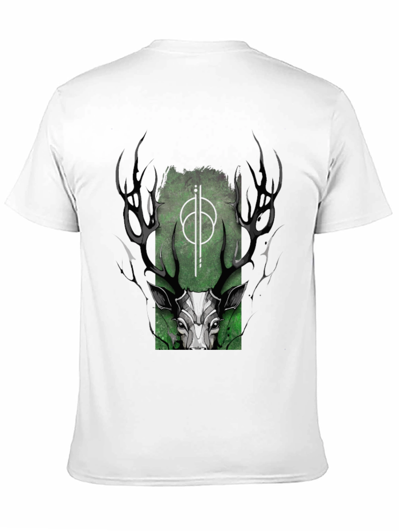 Mystic Deer Graphic T-Shirt - Black