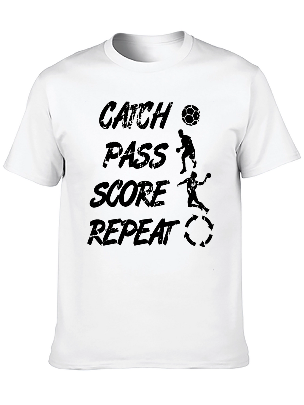 Catch Pass Score Repeat Soccer T-Shirt
