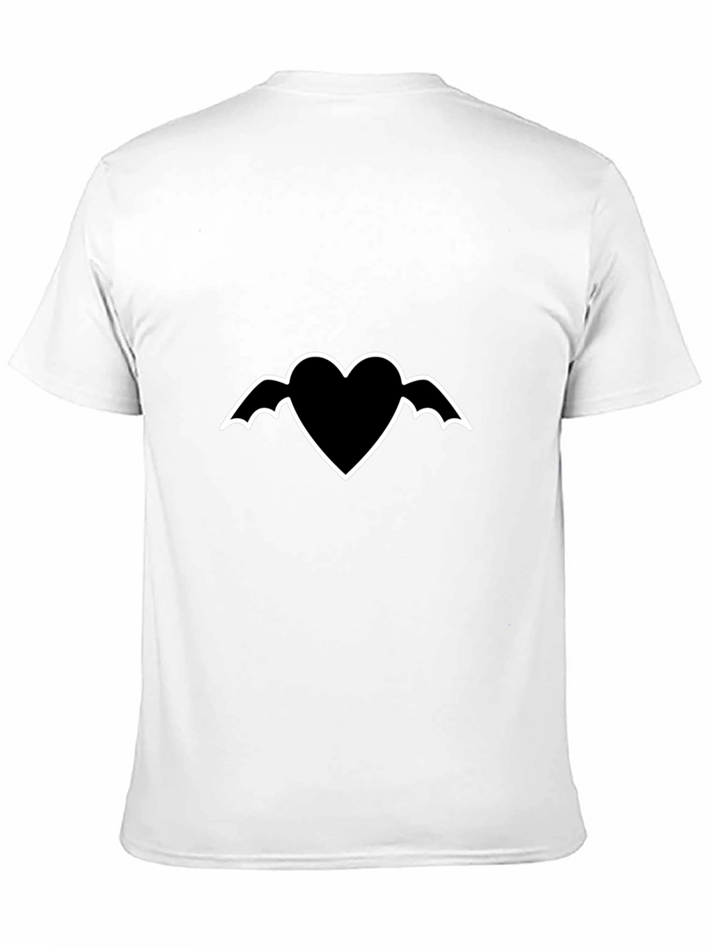 Heart with Wings Graphic Black T-Shirt