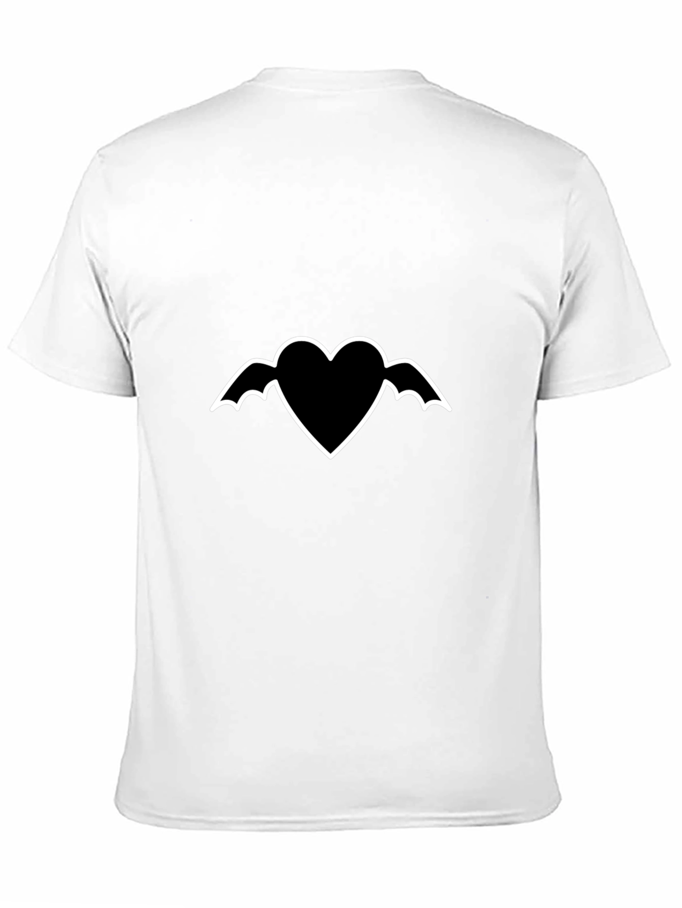 Heart with Wings Graphic Black T-Shirt