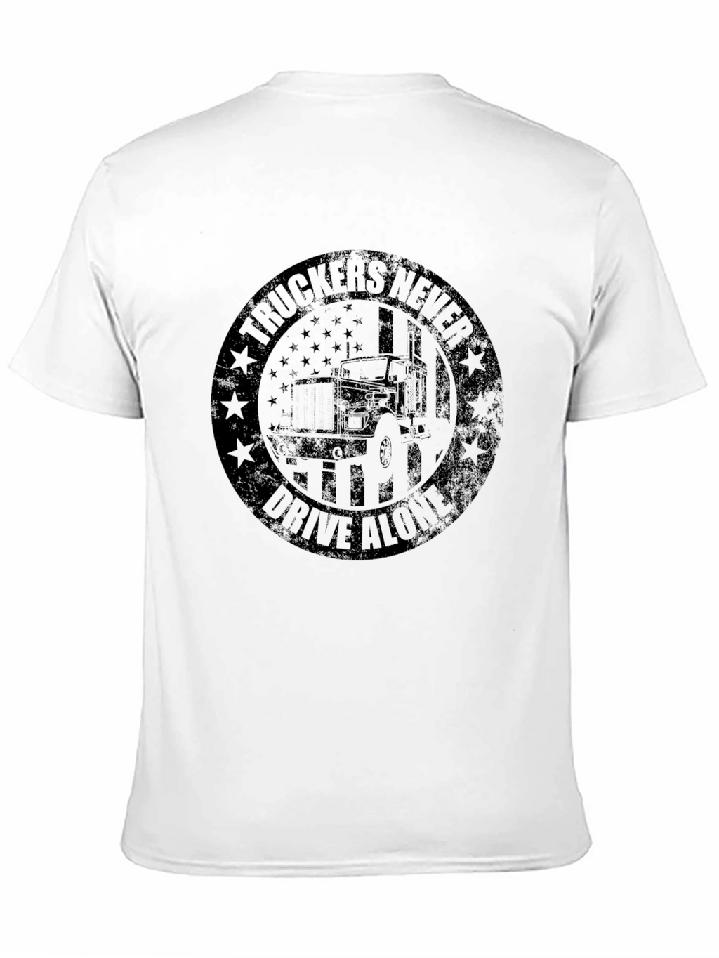 Truckers Never Drive Alone Graphic T-Shirt