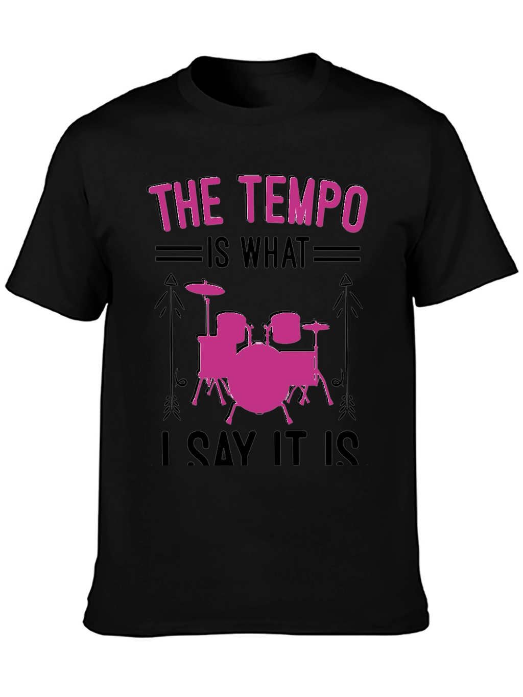 Tempo Drummer T-Shirt - Music Lover Gift