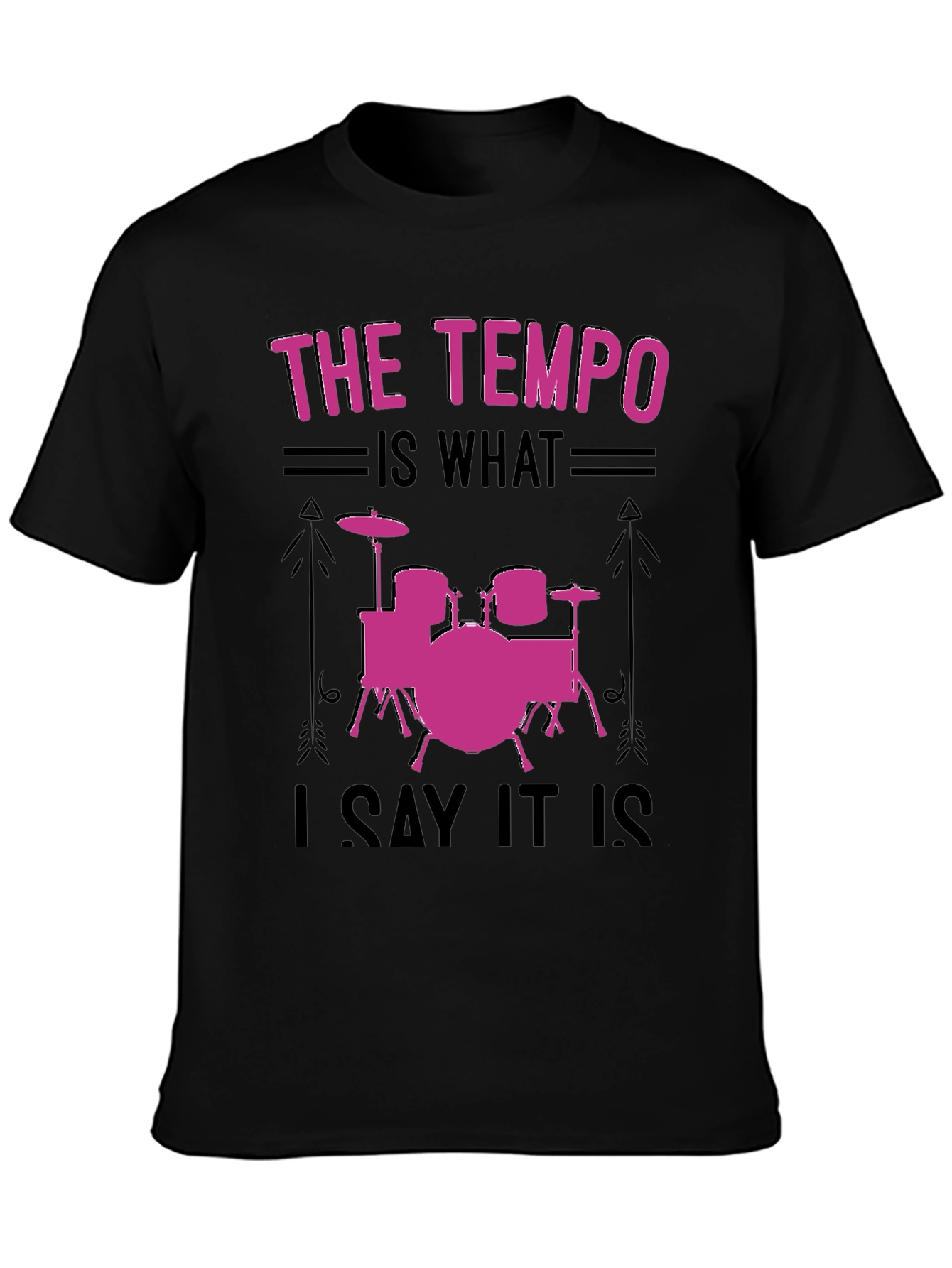 Tempo Drummer T-Shirt - Music Lover Gift