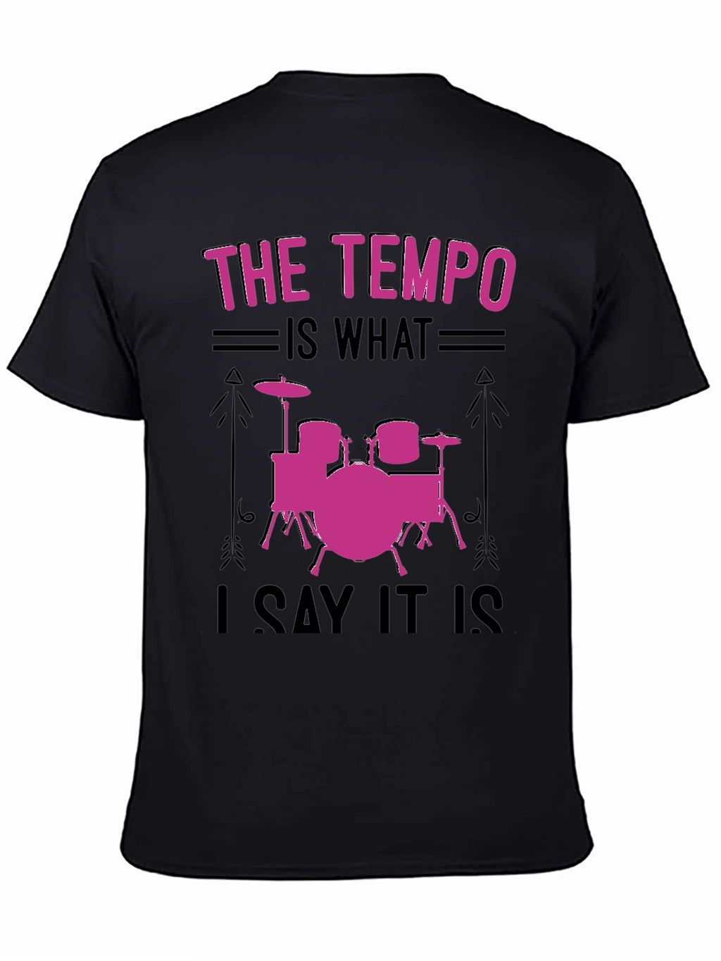 Tempo Drummer T-Shirt - Music Lover Gift