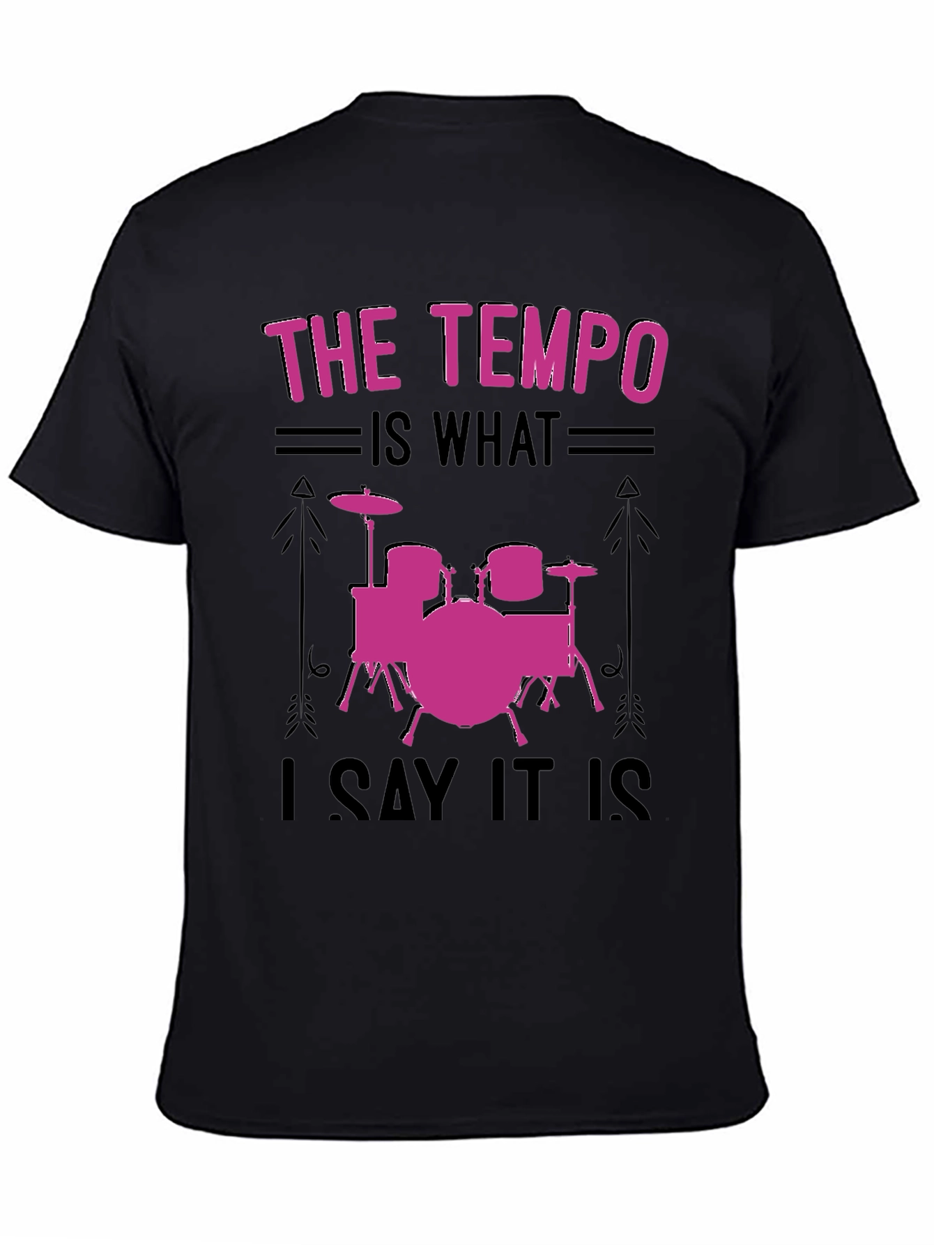 Tempo Drummer T-Shirt - Music Lover Gift