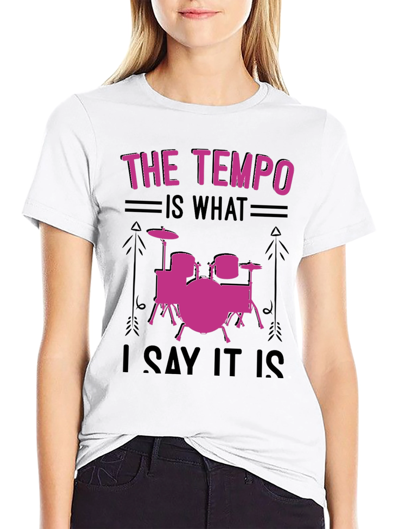 Tempo Drummer T-Shirt - Music Lover Gift