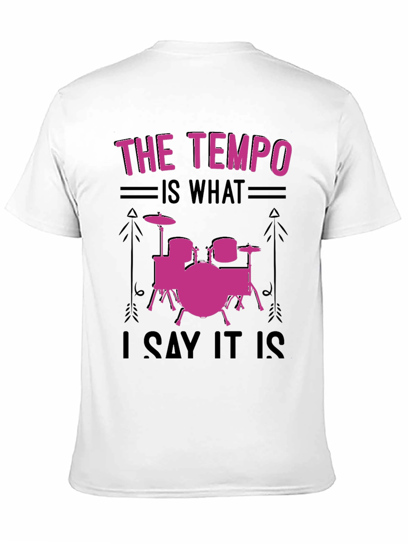 Tempo Drummer T-Shirt - Music Lover Gift