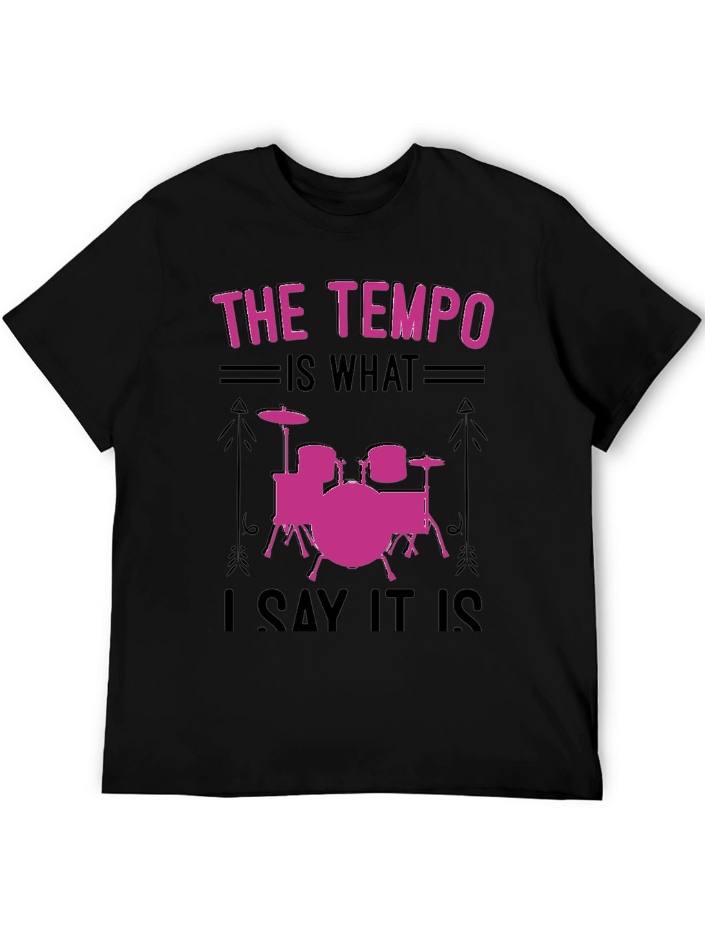 Tempo Drummer T-Shirt - Music Lover Gift